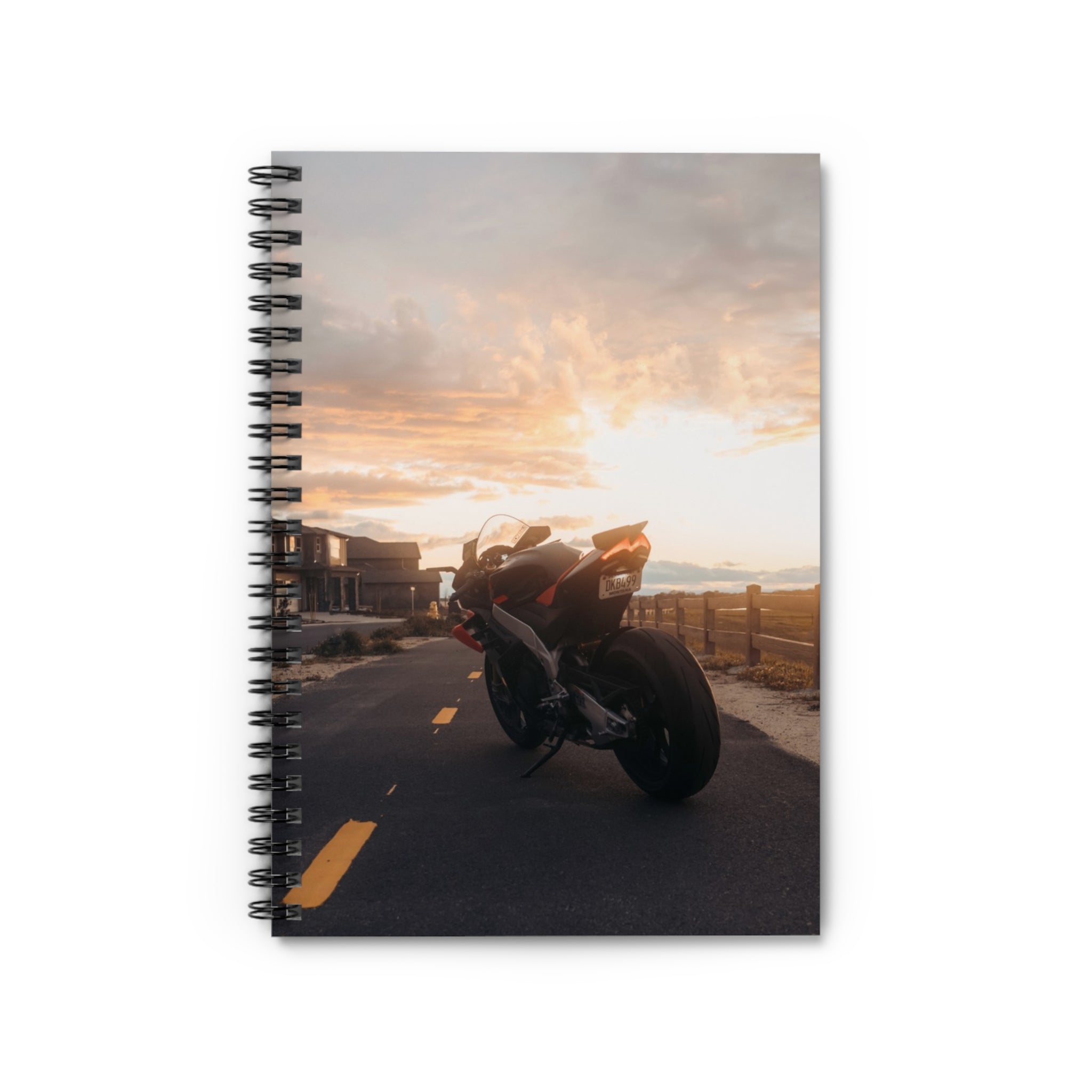 Aprilia RSV4 1100 Factory Motorcycle Spiral Notebook #018 - Throttle Designs