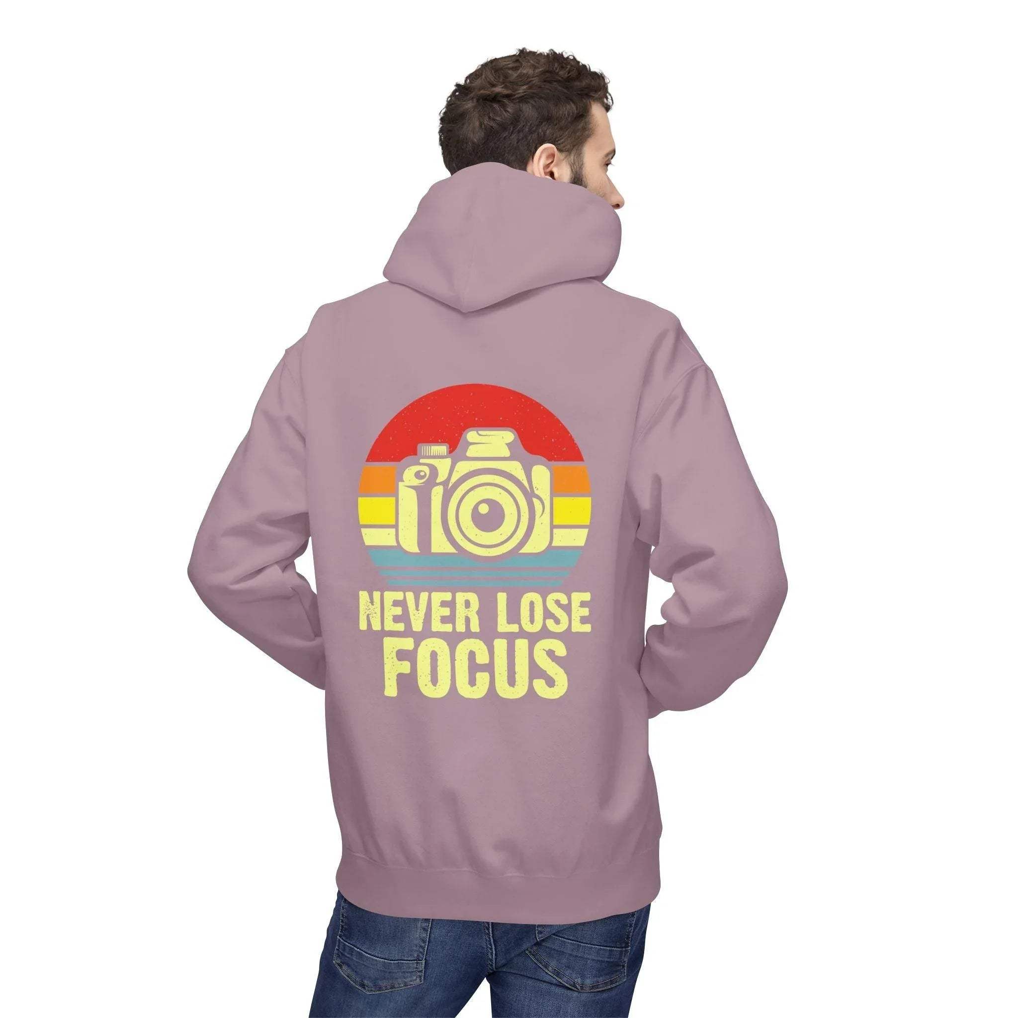 Ultimate Comfort Hoodie for Photographers: "Stay Focused" Fleece Design