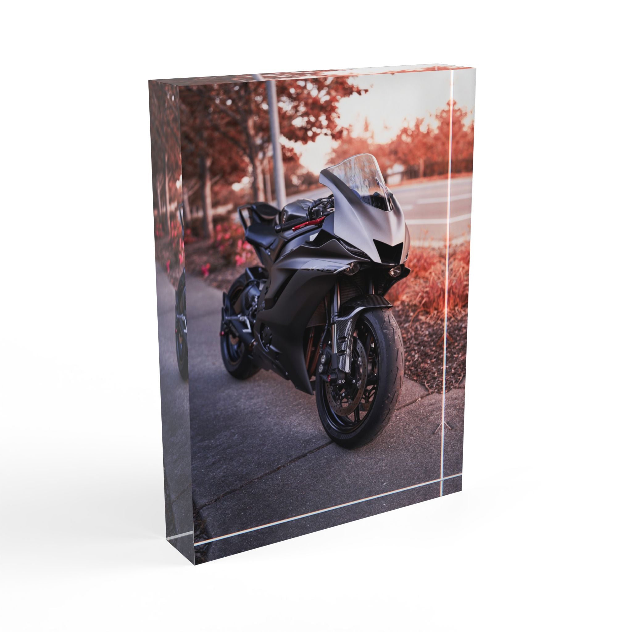 Yamaha R6 Motorcycle Acrylic Photo Block #003 - Throttle Designs