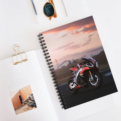 Aprilia RSV4 1100 Factory Motorcycle Spiral Notebook #006 - Throttle Designs