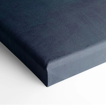 Dark navy canvas print with textured woven fabric and raised edges featuring aston martin vantage gt3 inspired supercar art