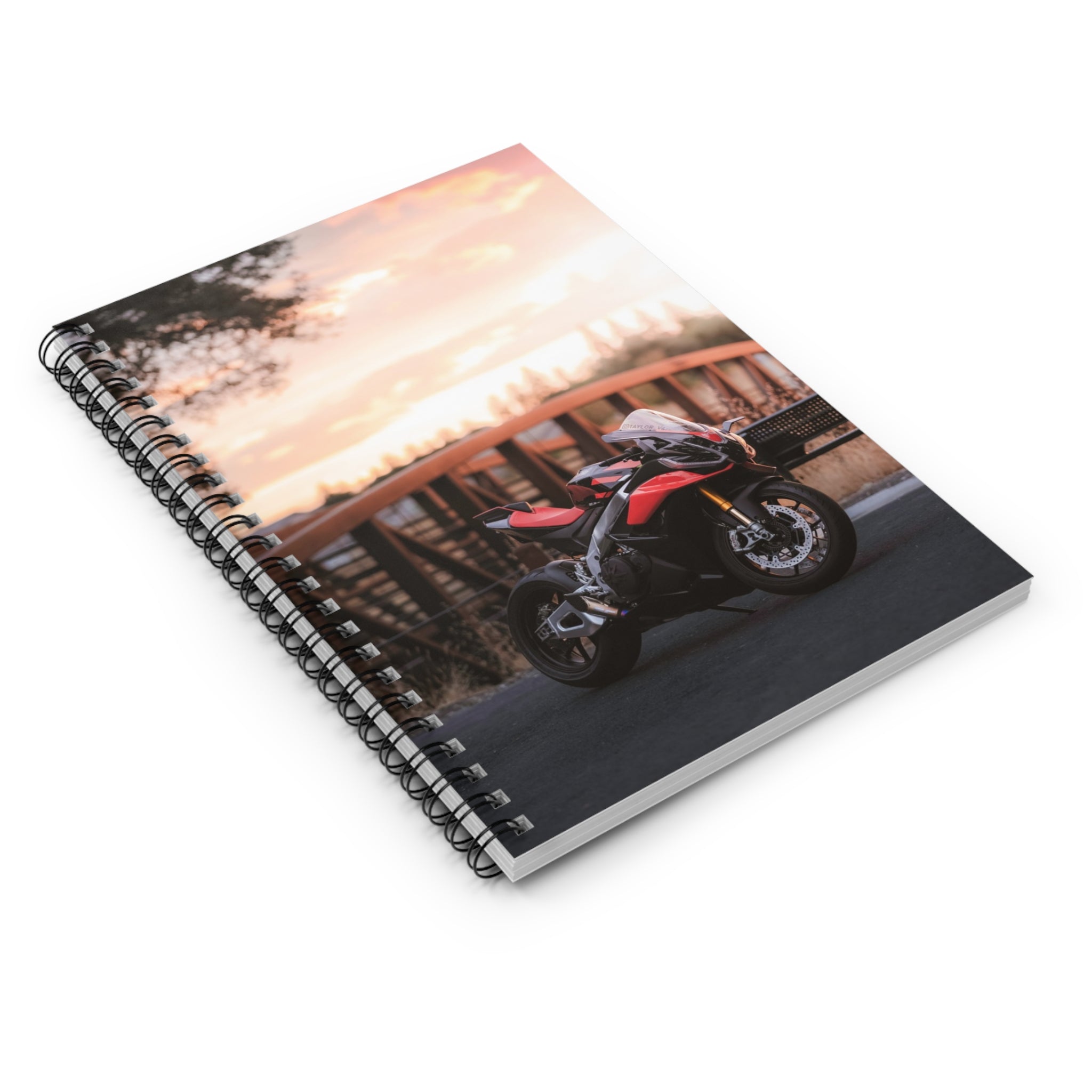 Aprilia RSV4 1100 Factory Motorcycle Spiral Notebook #010 - Throttle Designs