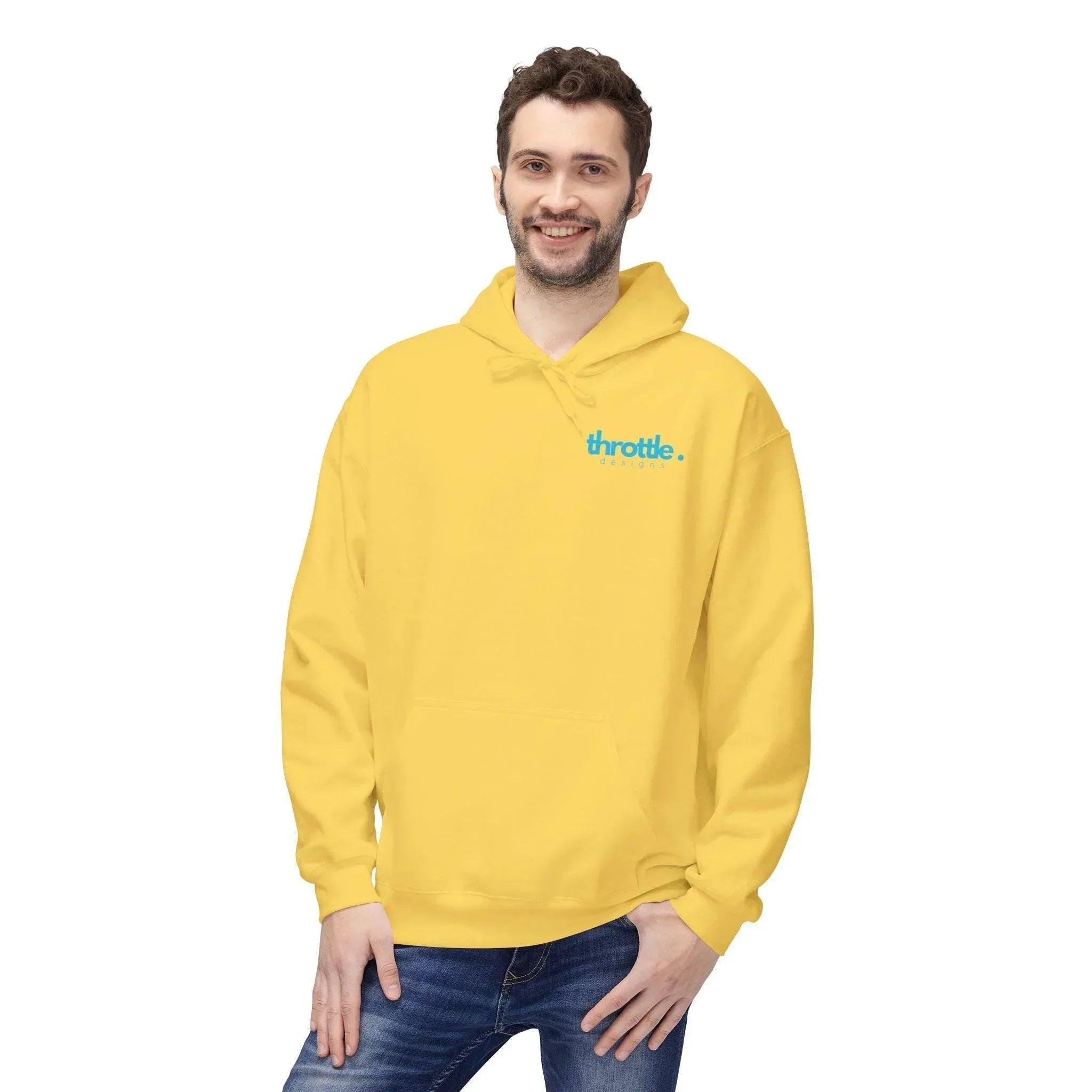 Cozy Retro Palm Tree Sunset Fleece Pullover Hoodie for Ultimate Comfort