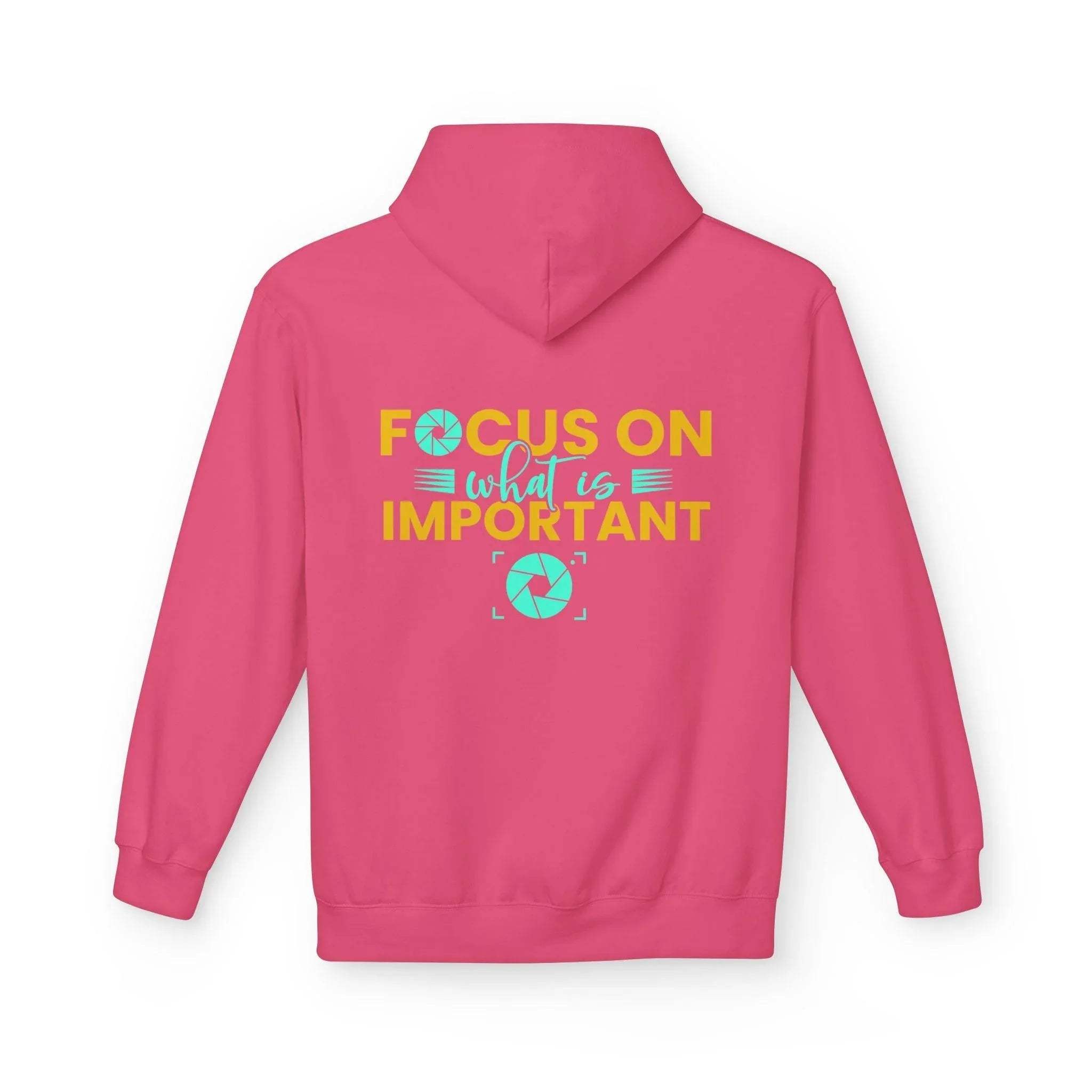 Inspirational Fleece Hoodie for Photographers - 'Prioritize What Matters'