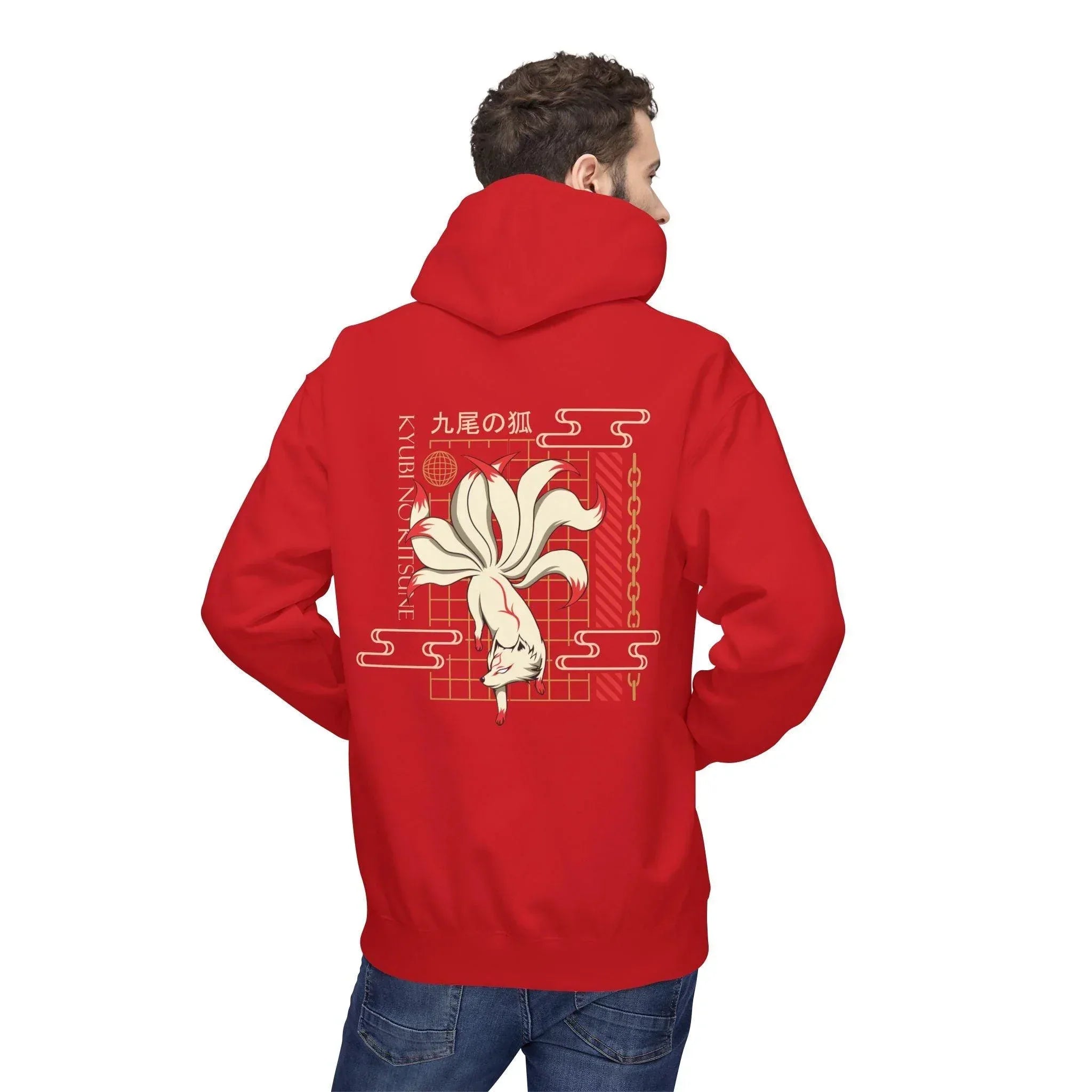Kyubi No Kitsune Japanese Streetwear Fleece Hoodie – Ultimate Comfort Meets Stylish Design