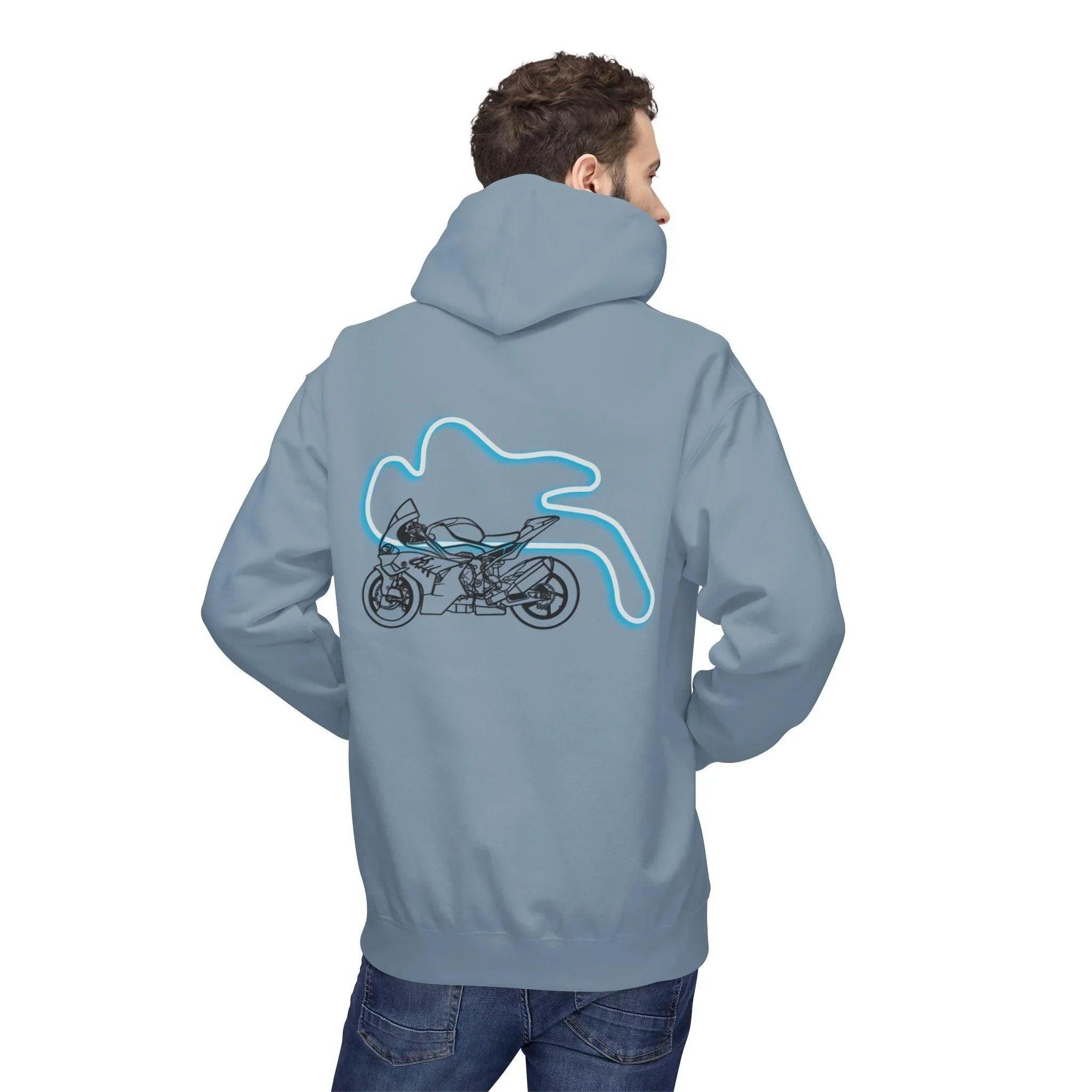 BMW Inspired M1000RR Fleece Hoodie Comfort and Style for Motorsport Enthusiasts
