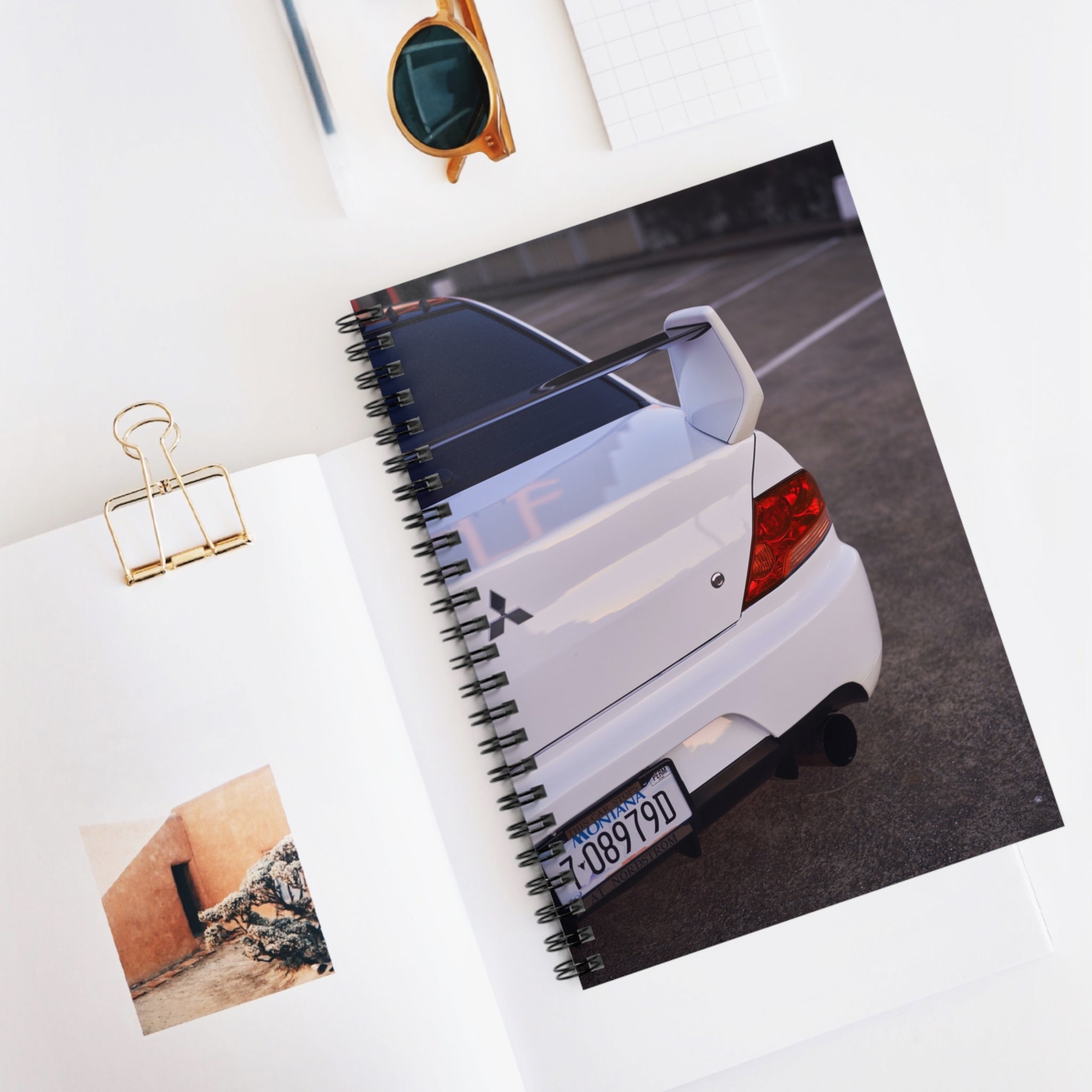 Mitsubishi Evo 8 Automotive Spiral Notebook #026 - Throttle Designs