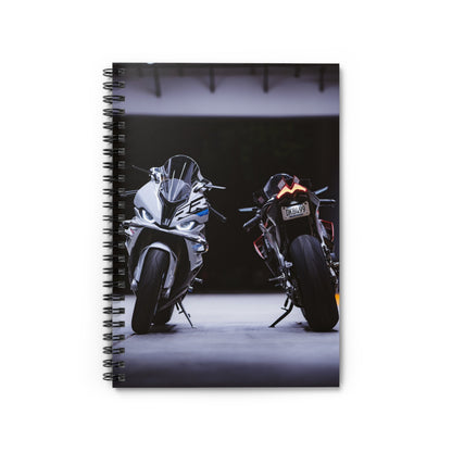 BMW S1000RR and Aprilia RSV4 Motorcycle Spiral Notebook #001 - Throttle Designs