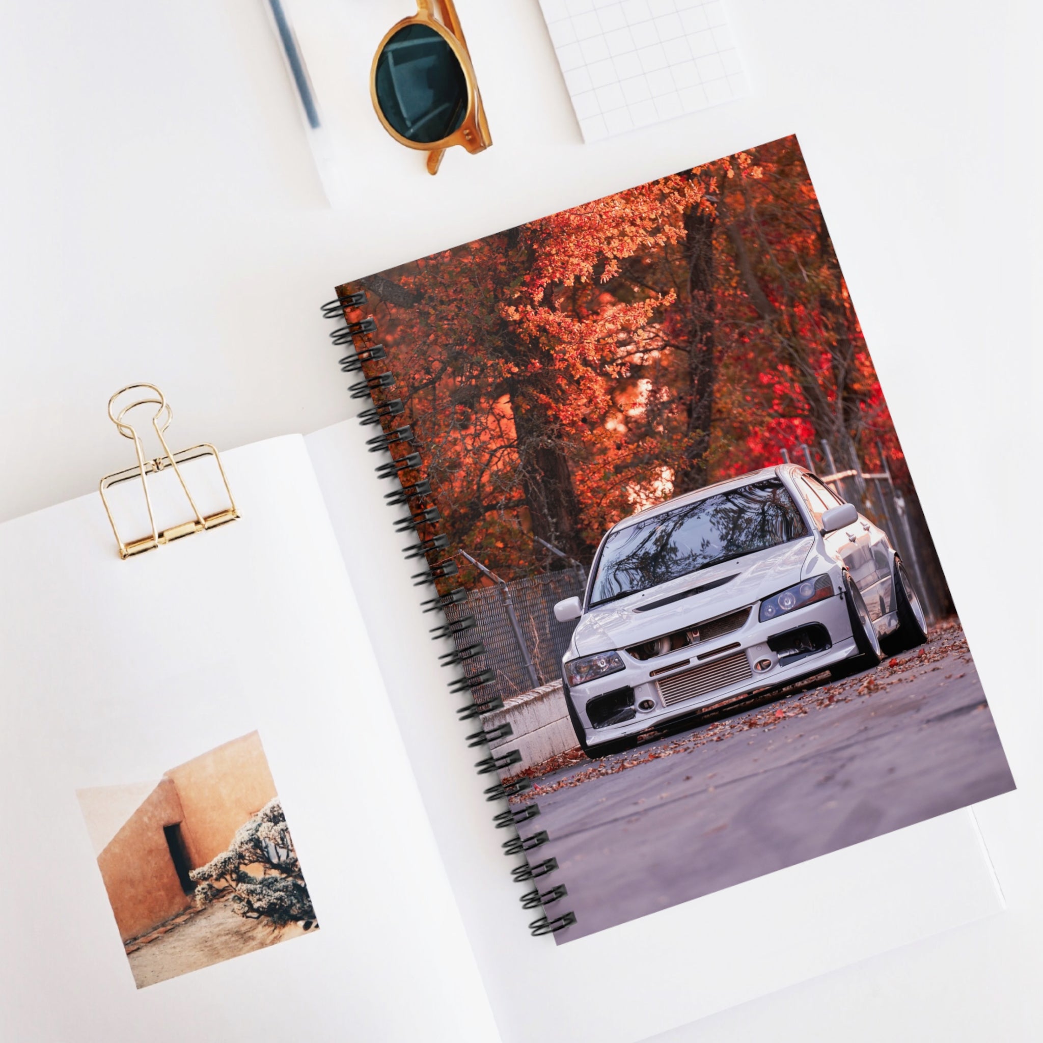 Mitsubishi Evo 8 Automotive Spiral Notebook #031 - Throttle Designs