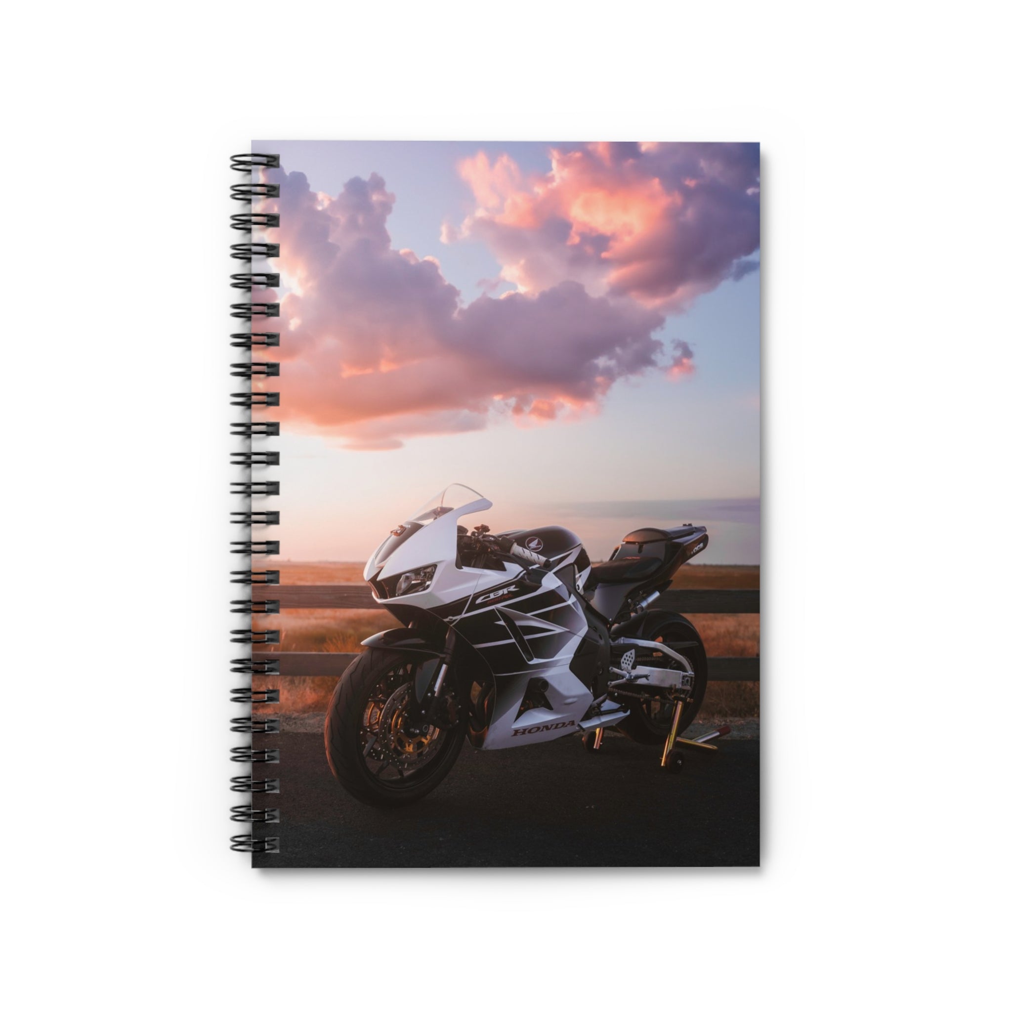 Honda CBR600RR Motorcycle Spiral Notebook #002 - Throttle Designs