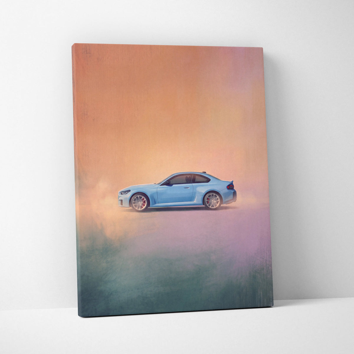 BMW M2 Inspired Automotive Wall Art, High Performance German Coupe Canvas Print