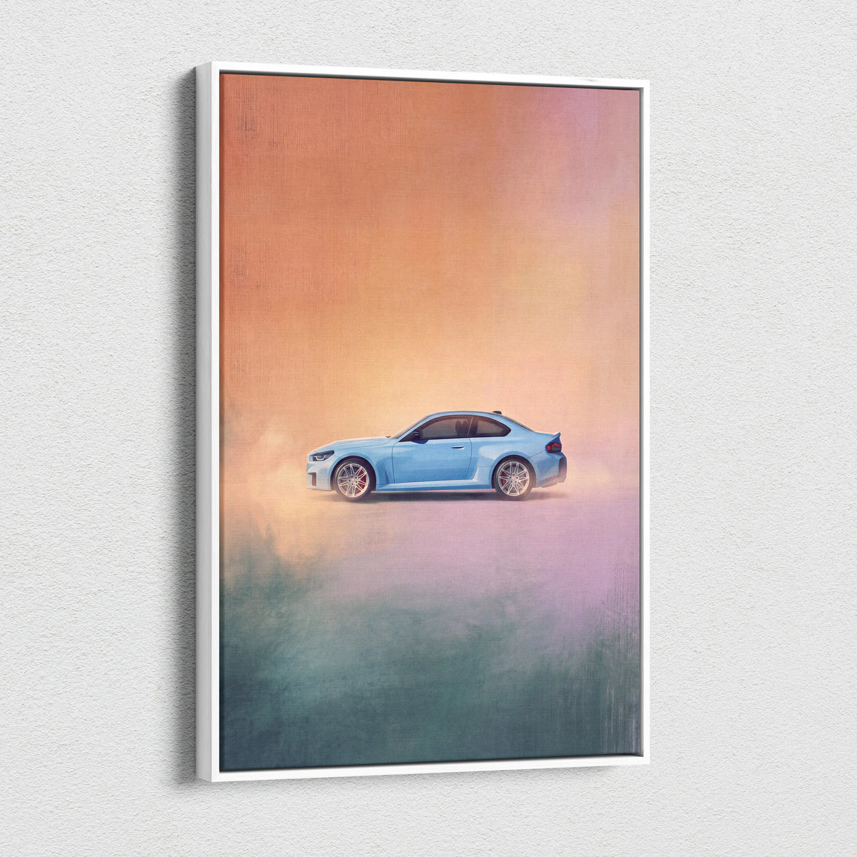 BMW M2 Inspired Automotive Wall Art, High Performance German Coupe Canvas Print