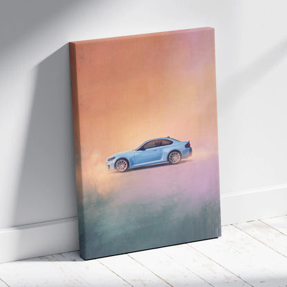 BMW M2 Inspired Automotive Wall Art, High Performance German Coupe Canvas Print