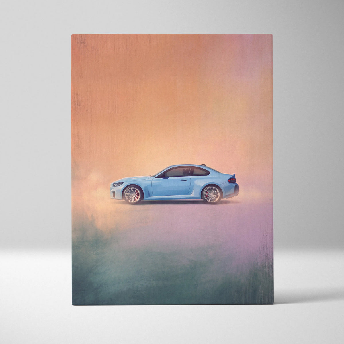 BMW M2 Inspired Automotive Wall Art, High Performance German Coupe Canvas Print