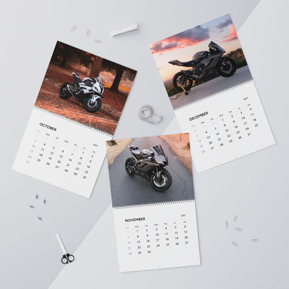 2027 Motorcycle Wall Calendar – Supersport Motorcycles, Sportbikes & High Performance Bike Artwork Collection