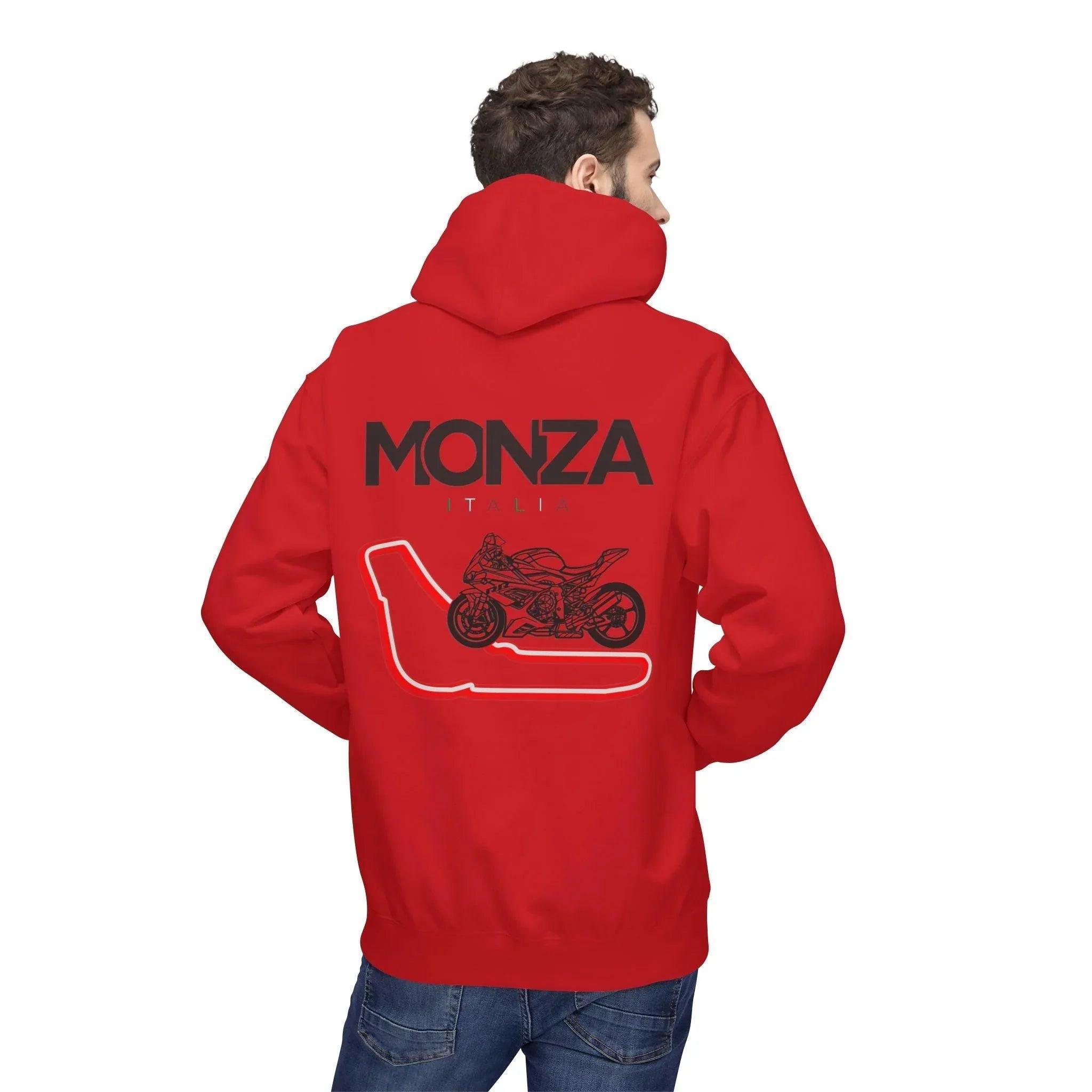 BMW Inspired S1000RR Monza Italia Fleece Hoodie Red Edition for Riders