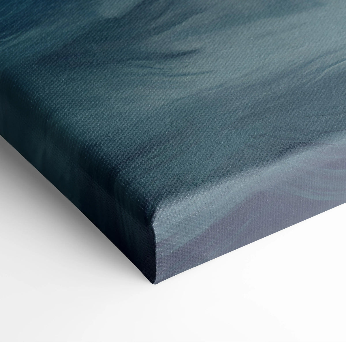 Dark teal canvas with textured brushstroke surface in custom Lamborghini Huracán inspired automotive wall art print