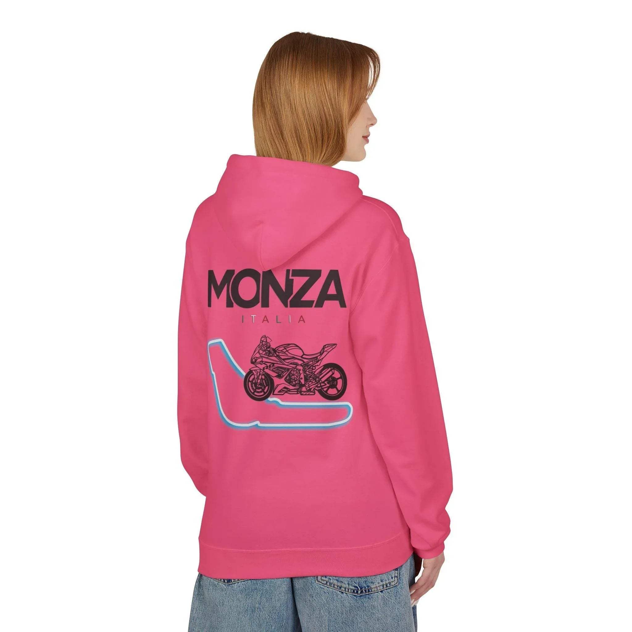 BMW Inspired S1000RR Monza Italia Race Track Fleece Hoodie for Style and Comfort
