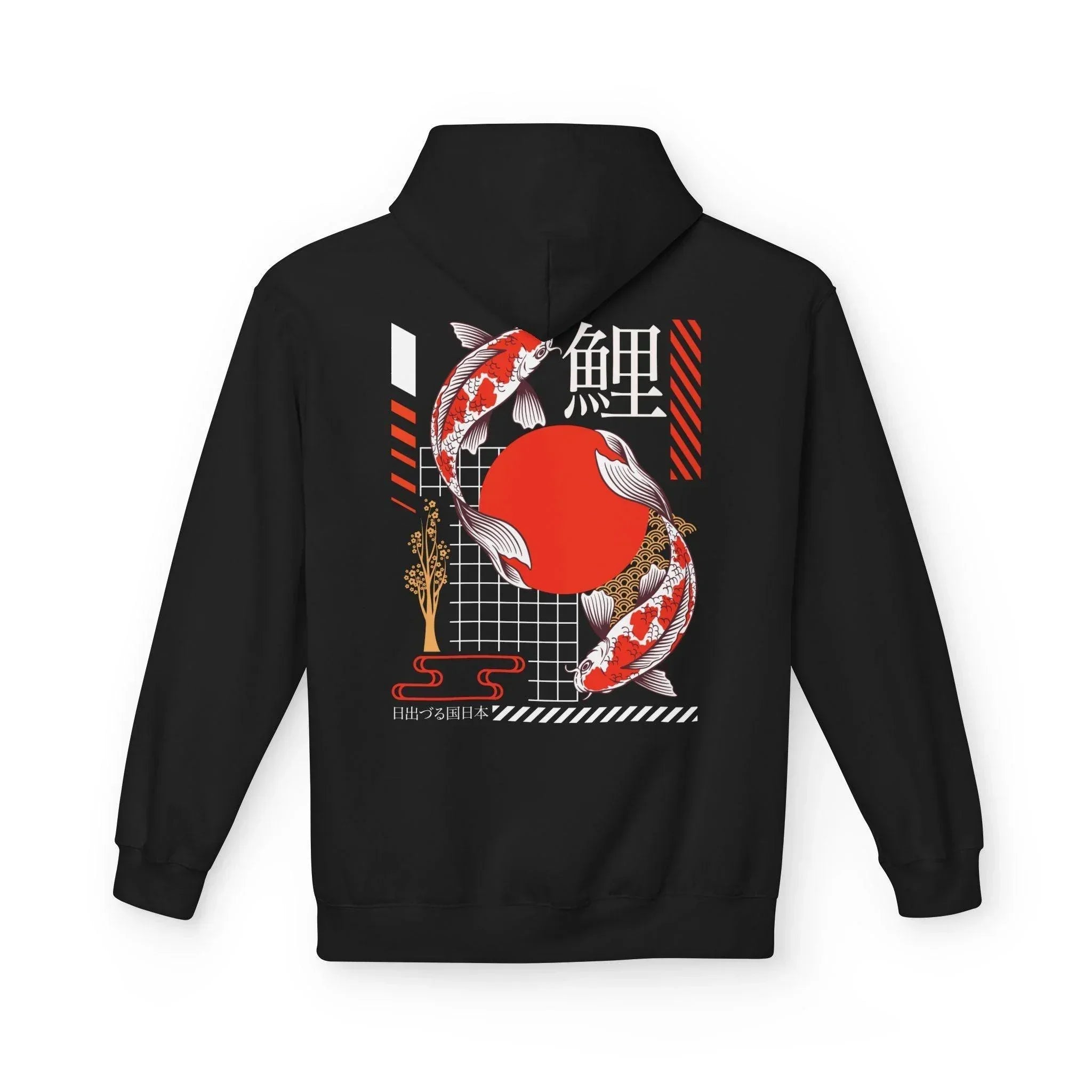 Koi Fish Streetwear Fleece Hoodie - Ultimate Comfort Meets Stylish Design