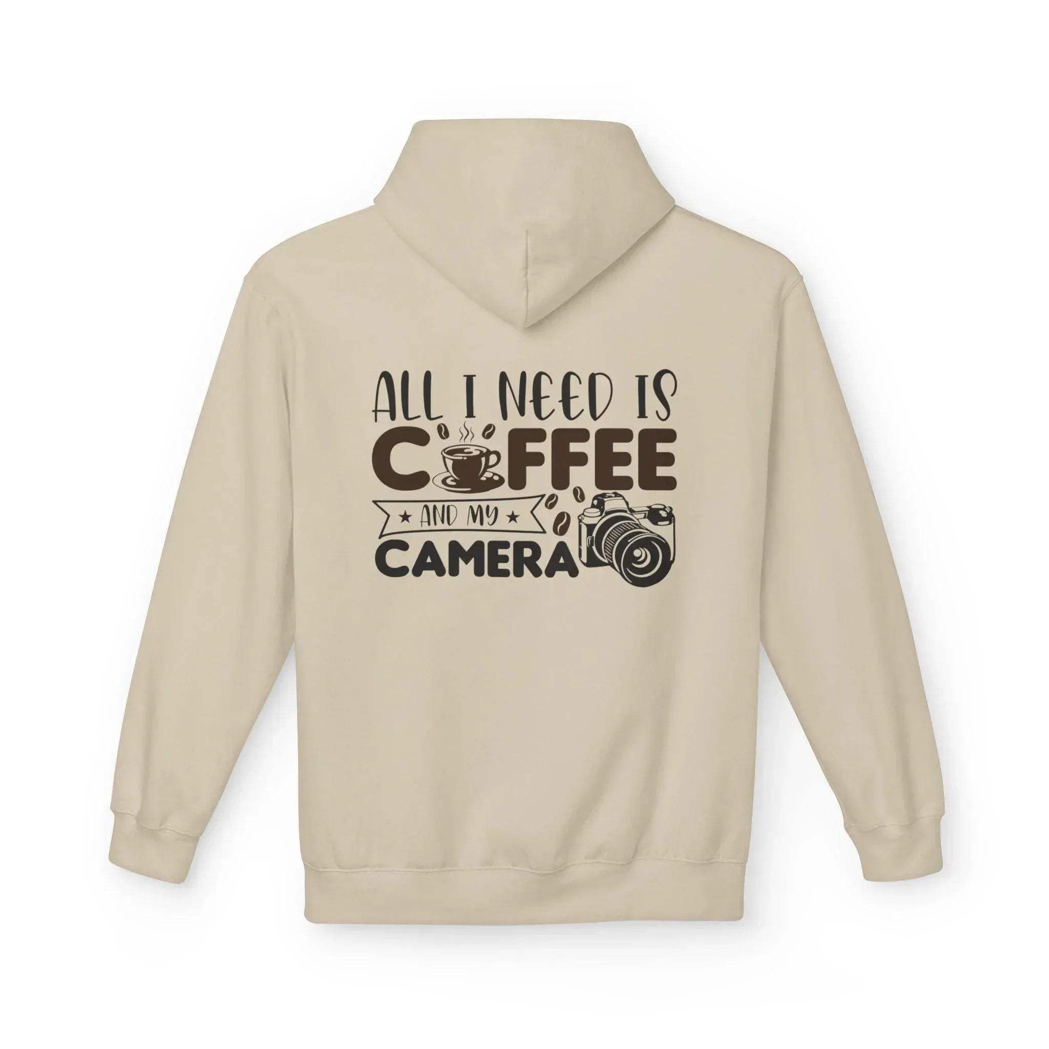 Cozy Photographer's Coffee Fleece Hoodie for Style and Comfort