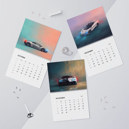 2027 Super Cars Artwork Calendar | Exotic Car Wall Calendar