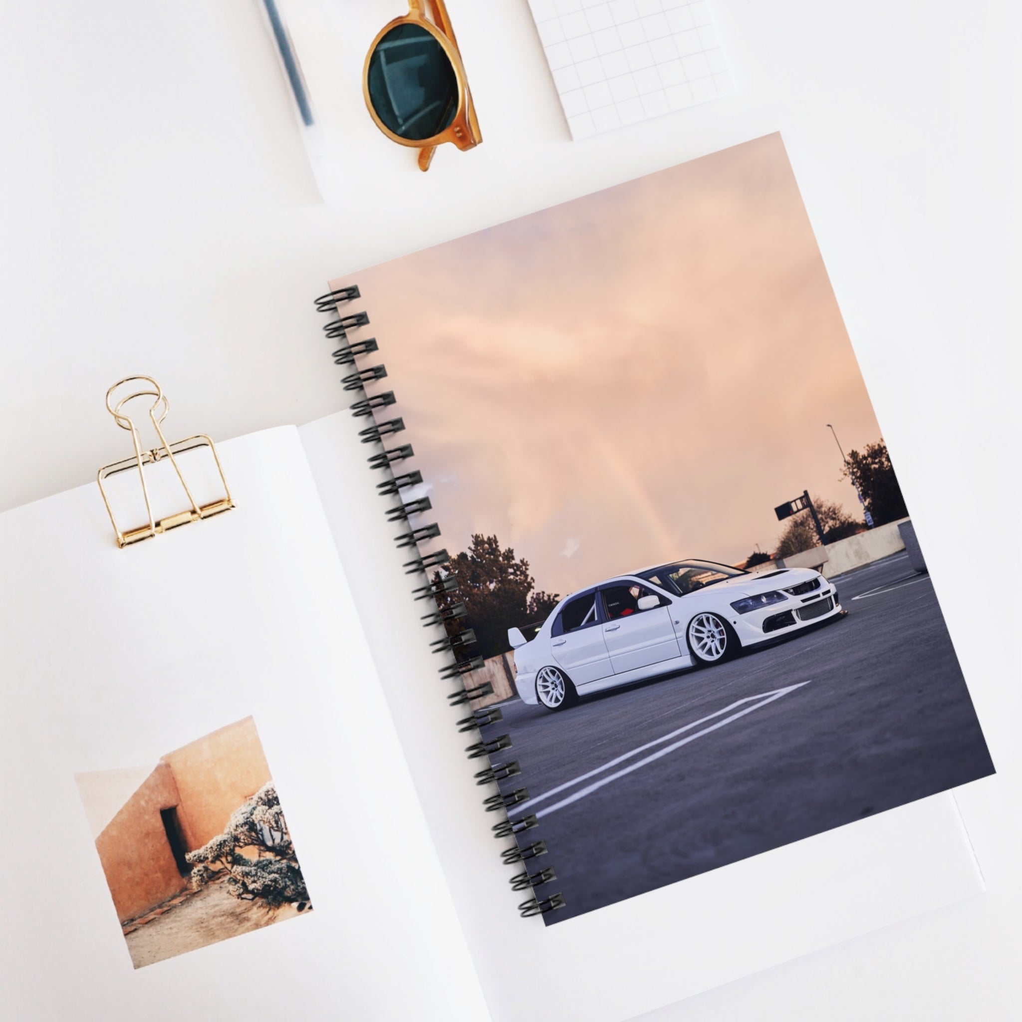 Mitsubishi Evo 8 Automotive Spiral Notebook #003 - Throttle Designs