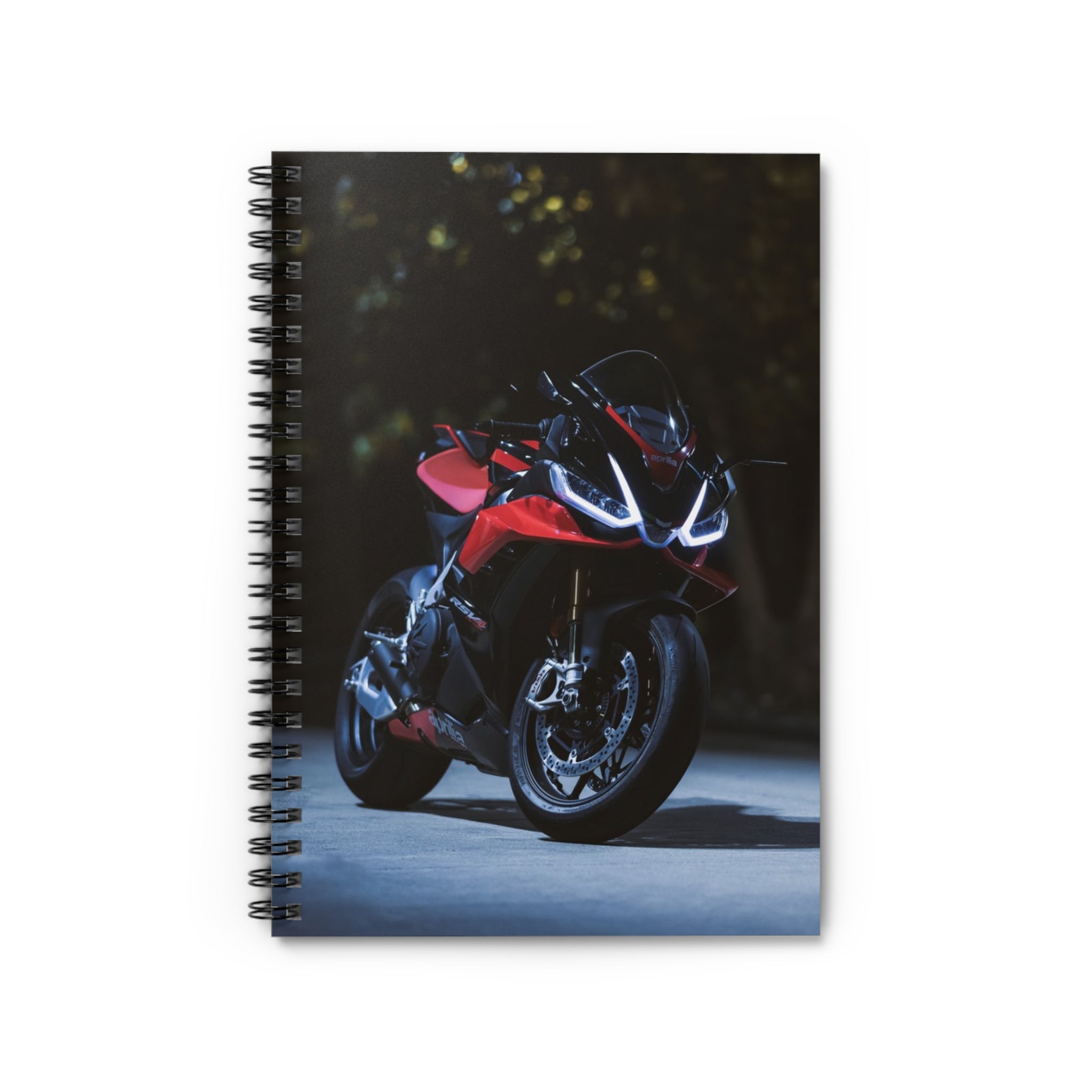 Aprilia RSV4 1100 Factory Motorcycle Spiral Notebook #024 - Throttle Designs