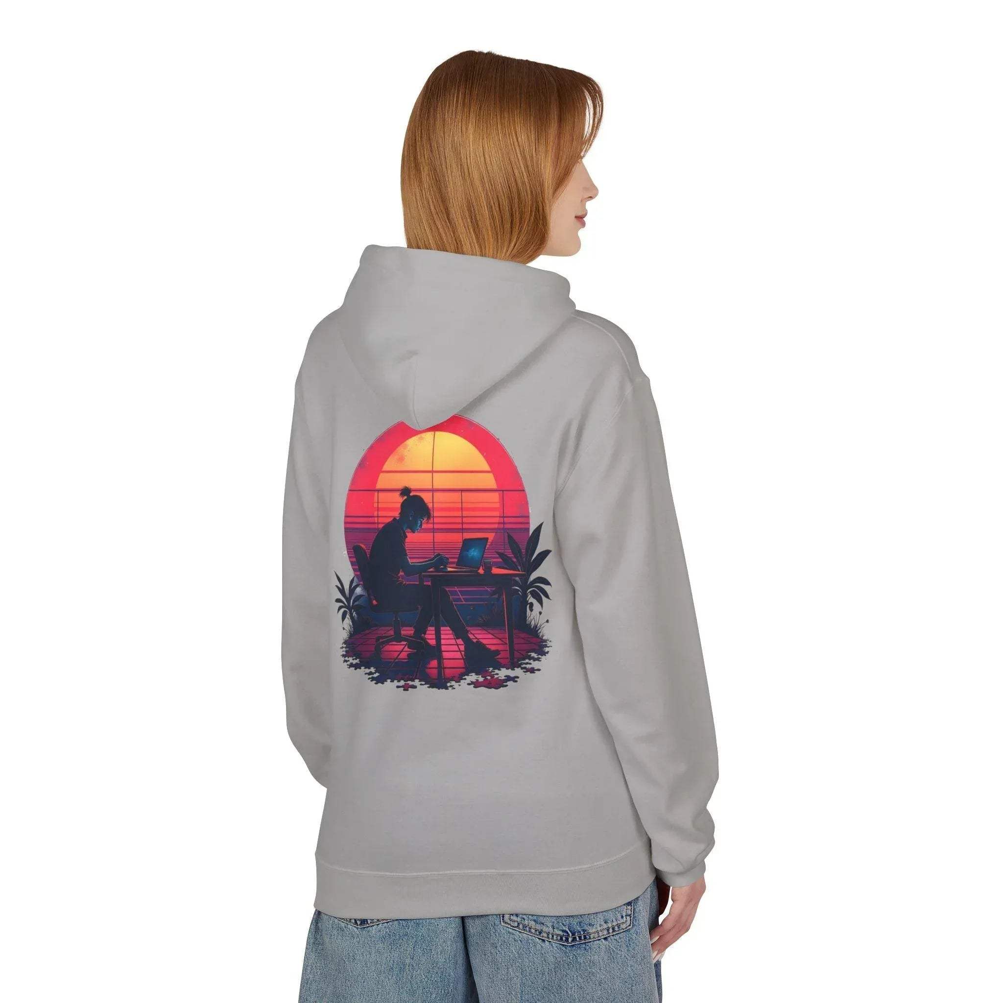 Ultimate Retro Programmer Fleece Hoodie for Comfort and Style