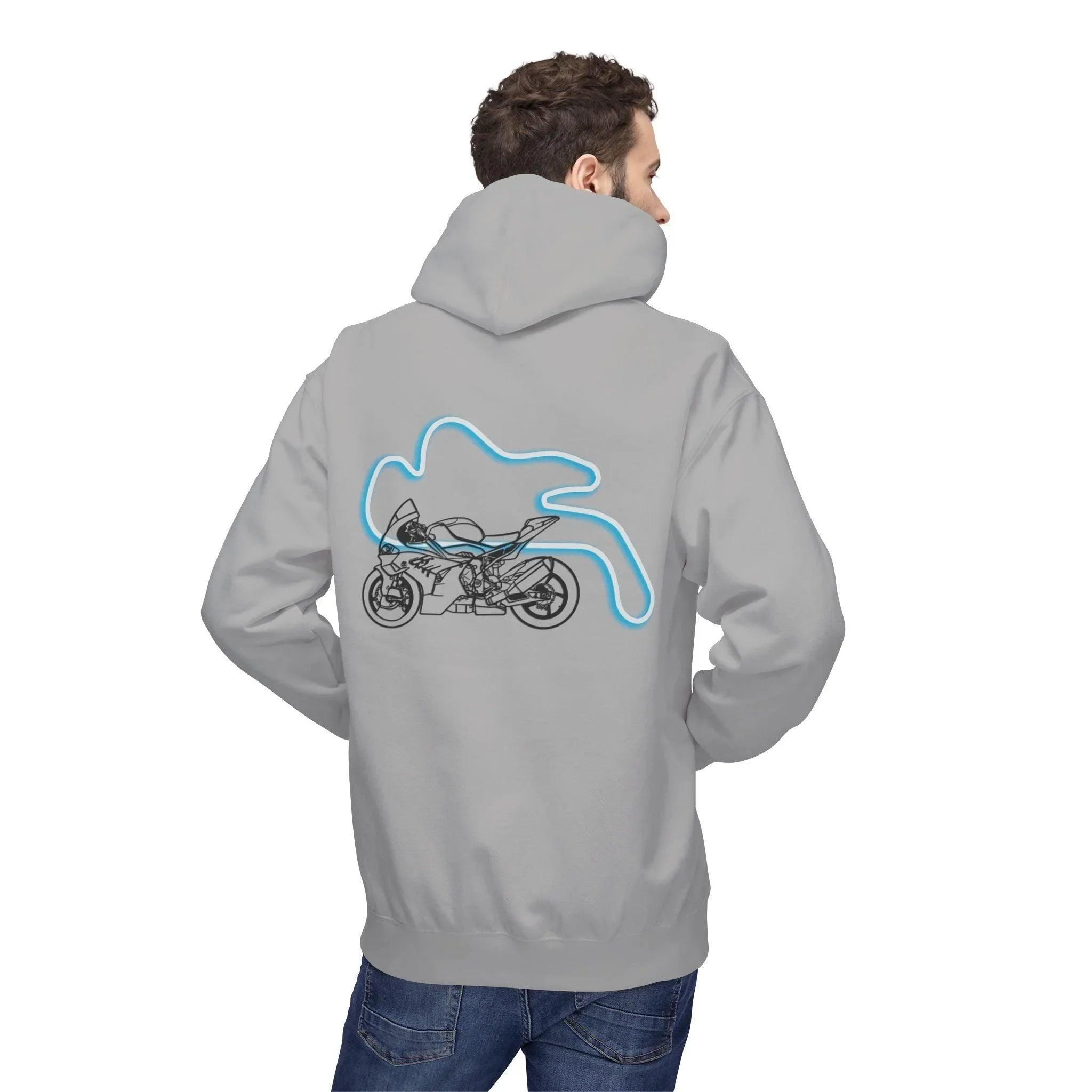 BMW Inspired M1000RR Fleece Hoodie Comfort and Style for Motorsport Enthusiasts