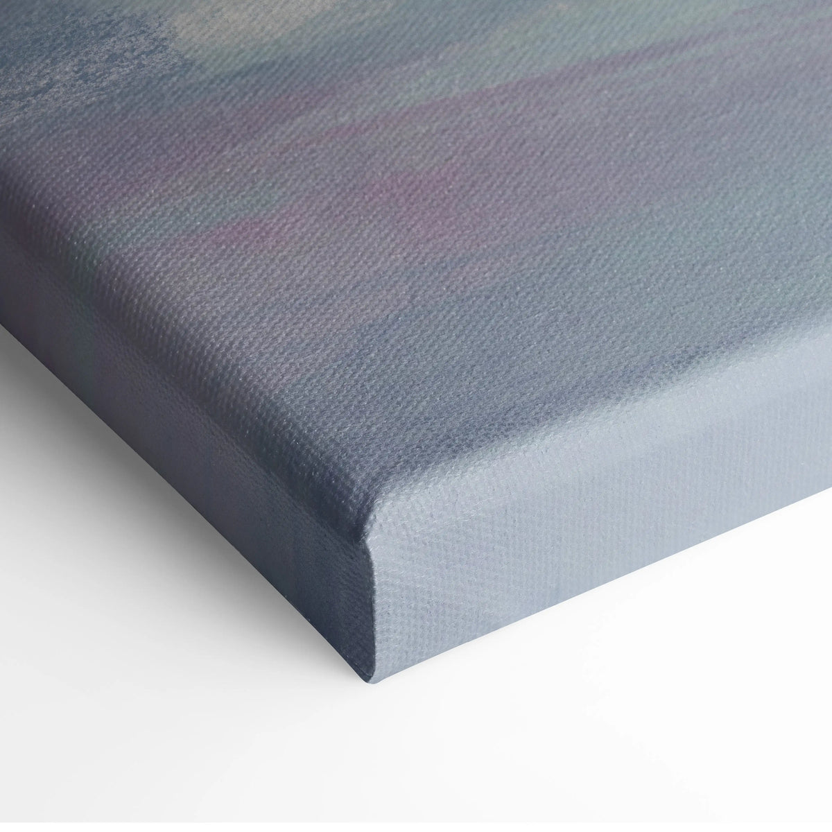 Acura nsx inspired gray canvas art stretched on a wooden frame with subtle iridescent purple and blue hues