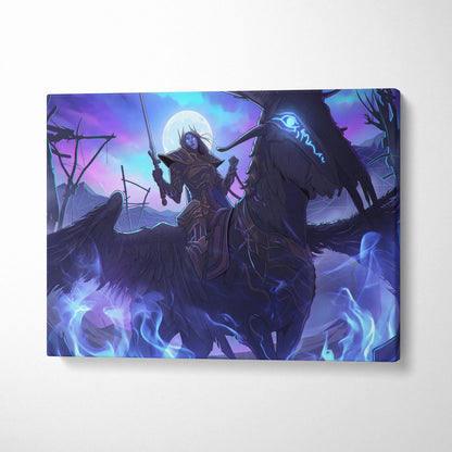 Vaporwave Moonrise Dream Canvas - Vaporwave Fantasy Neon Moon Canvas Moody Neon Aesthetic Retro Futurism Wall Art