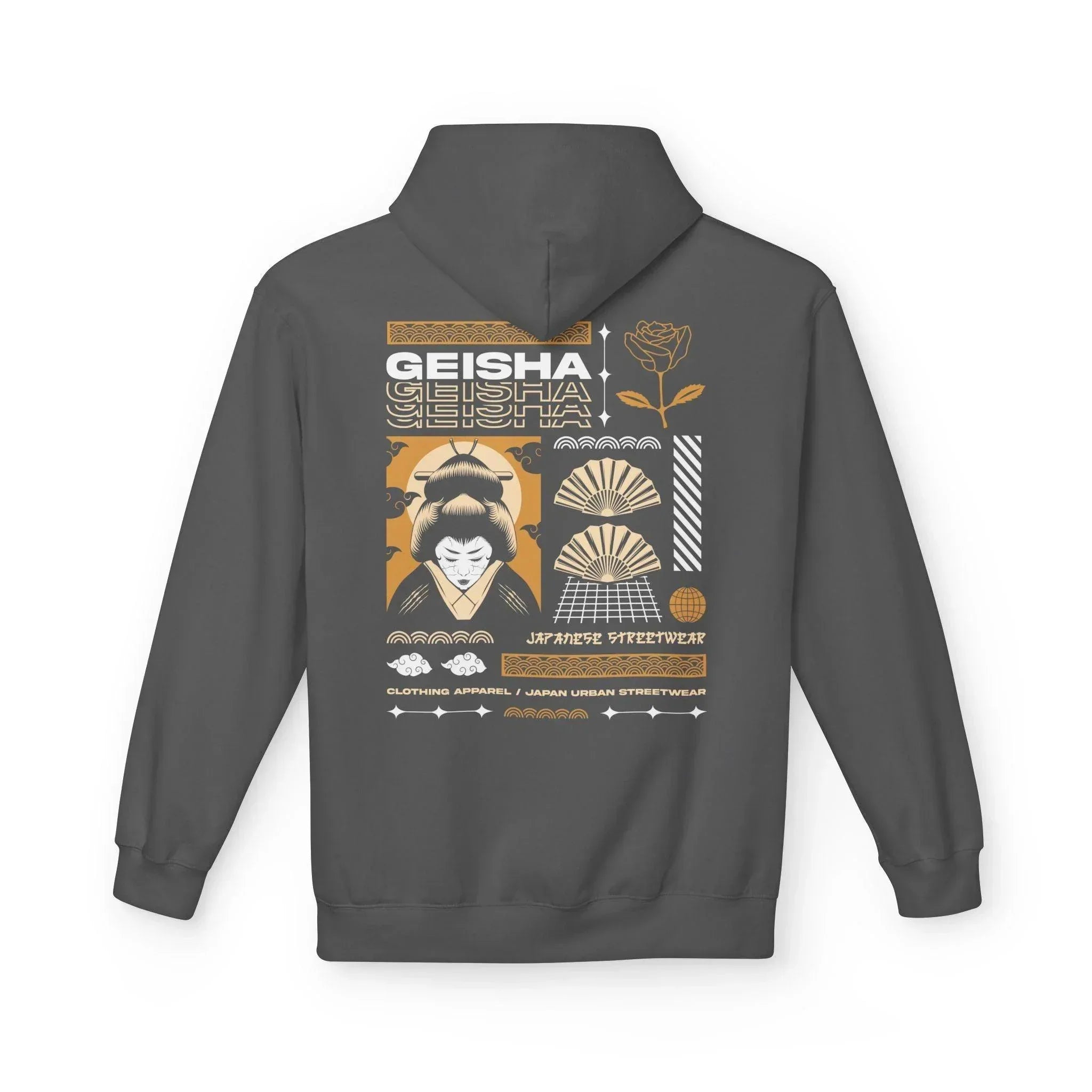 Stylish Geisha-Inspired Fleece Hoodie for Ultimate Streetwear Comfort
