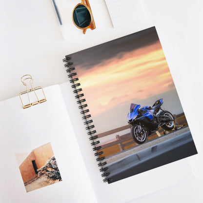 Yamaha R1 Motorcycle Spiral Notebook #014 - Throttle Designs