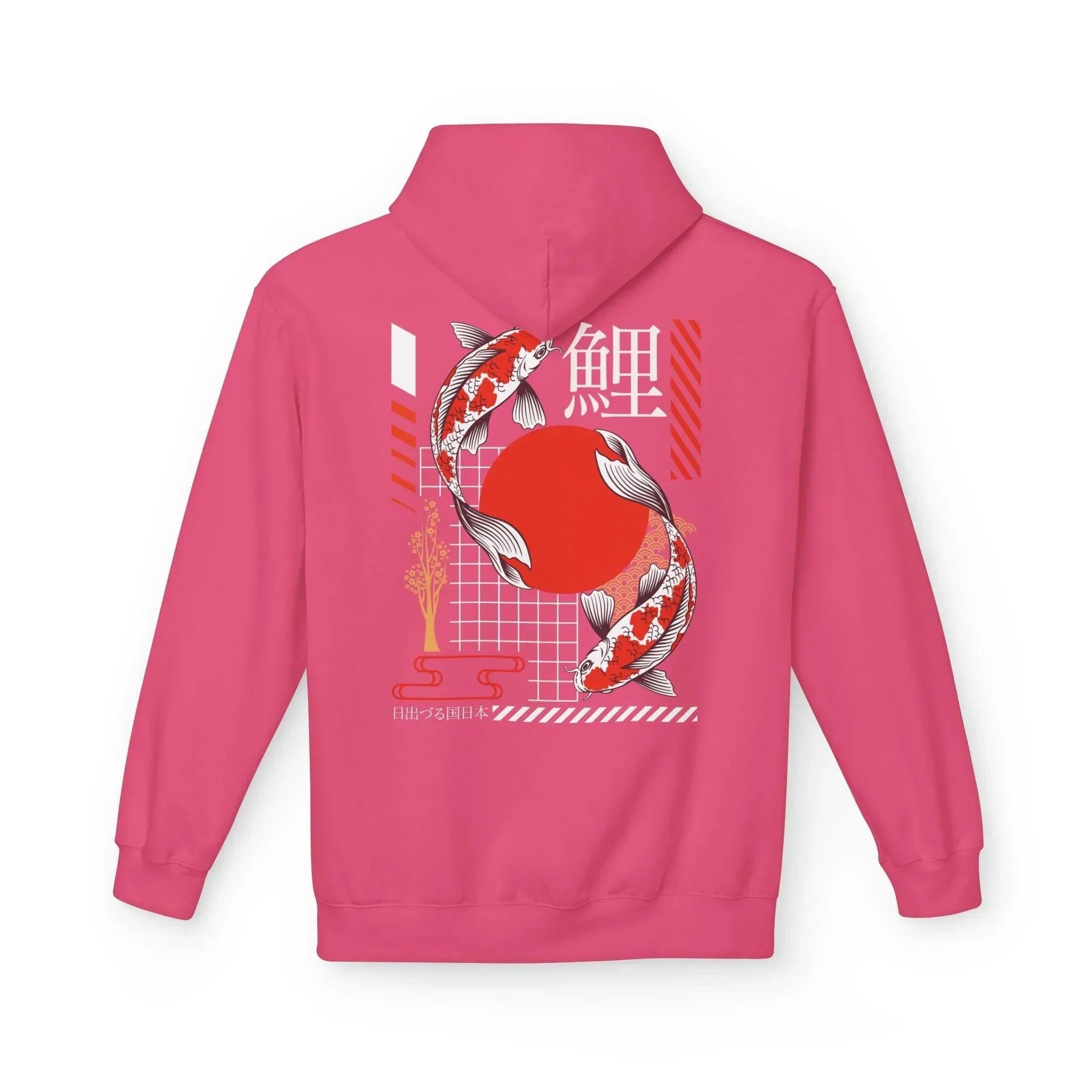 Koi Fish Streetwear Fleece Hoodie - Ultimate Comfort Meets Stylish Design