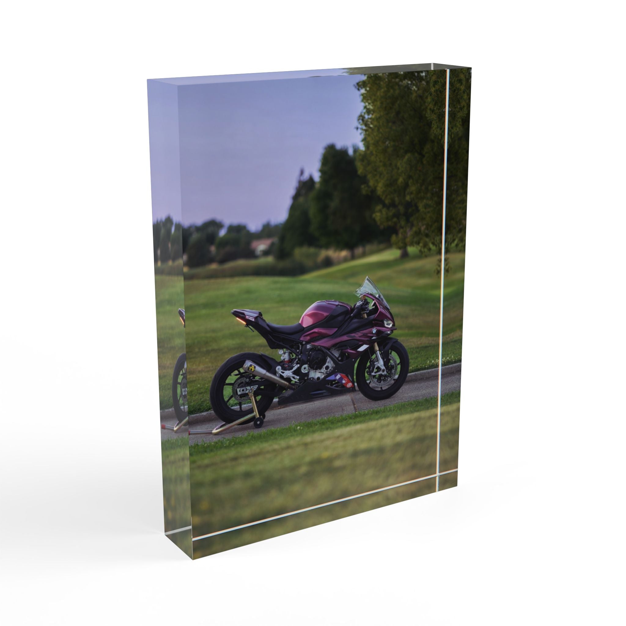 BMW S1000RR Motorcycle Acrylic Photo Block #033 - Throttle Designs