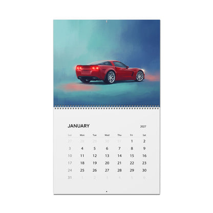 2027 Muscle Cars Artwork Calendar | American Muscle Car Wall Calendar
