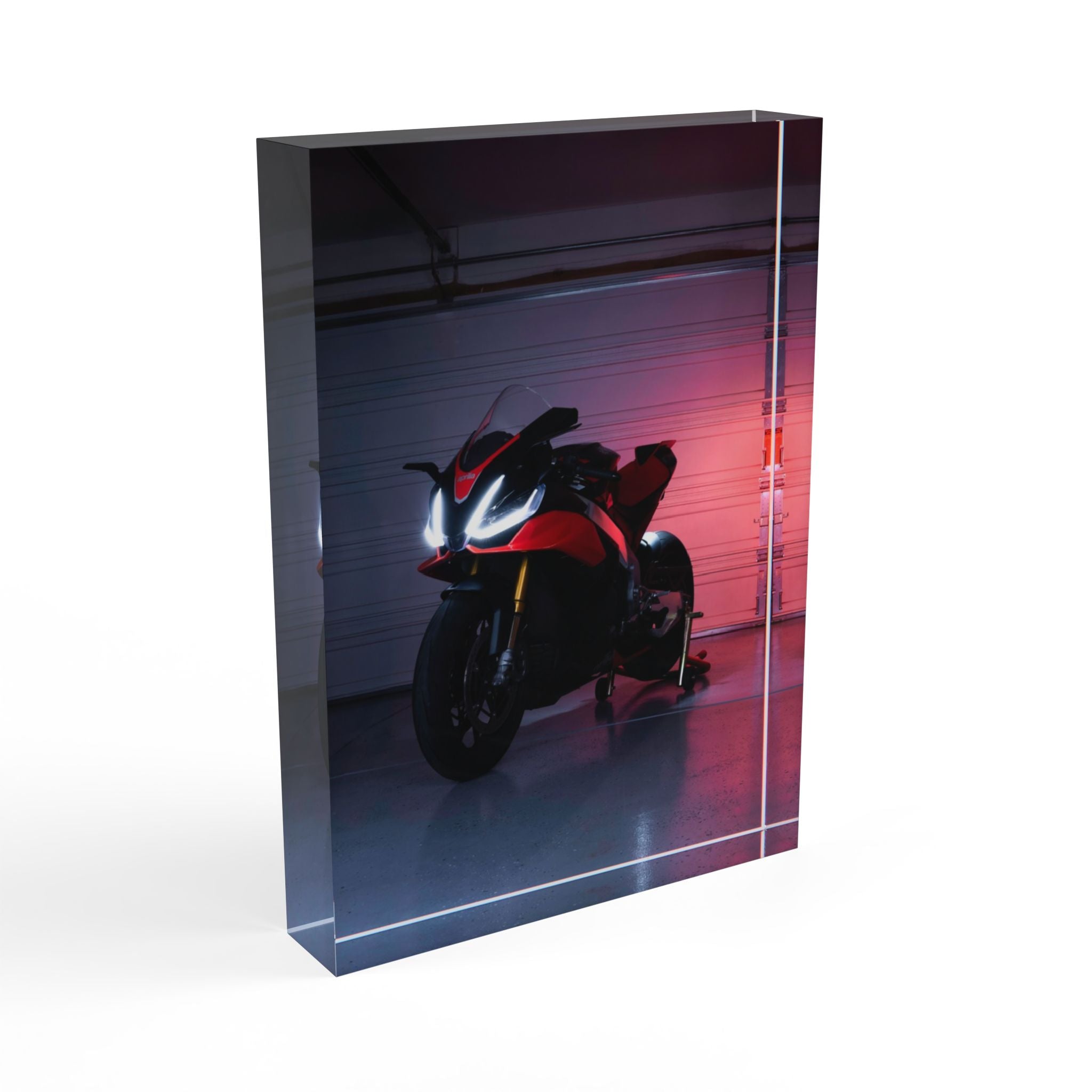 Aprilia RSV4 Motorcycle Acrylic Photo Block #005 - Throttle Designs