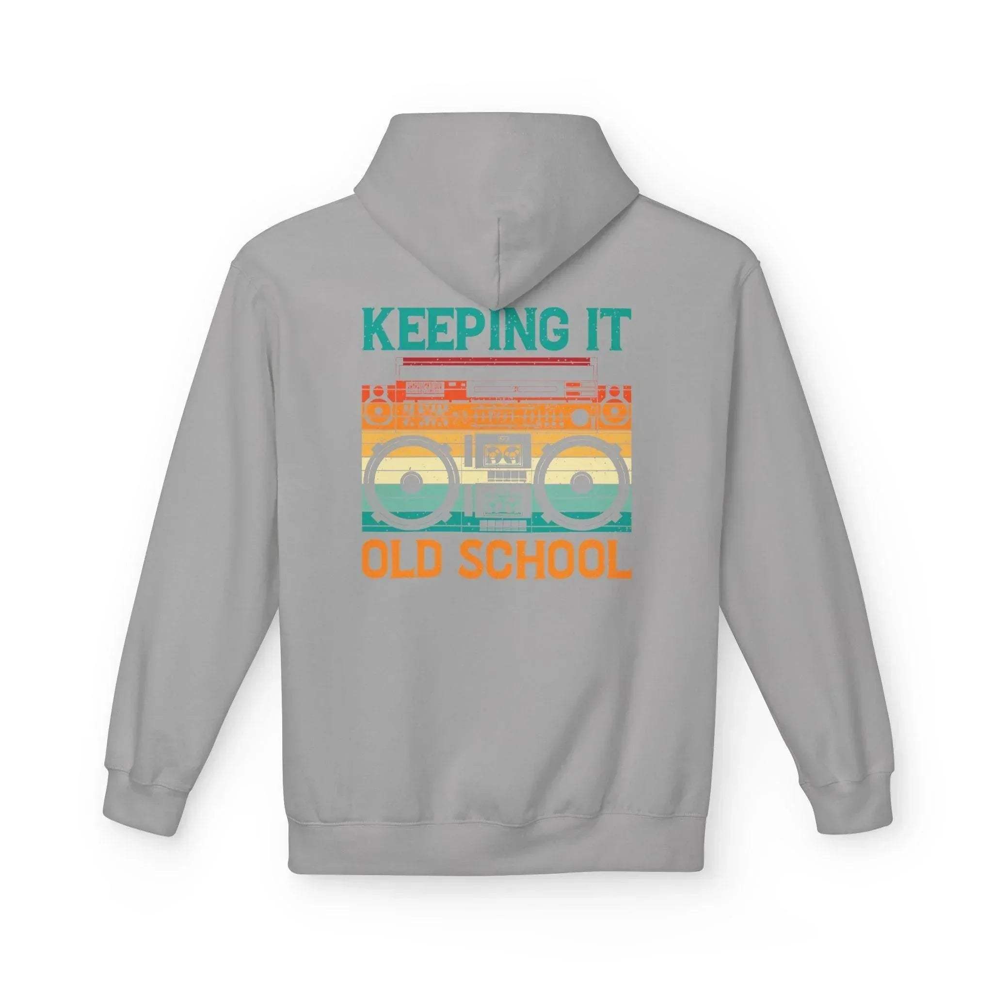 Ultimate Comfort Premium Old School Boombox Fleece Hoodie