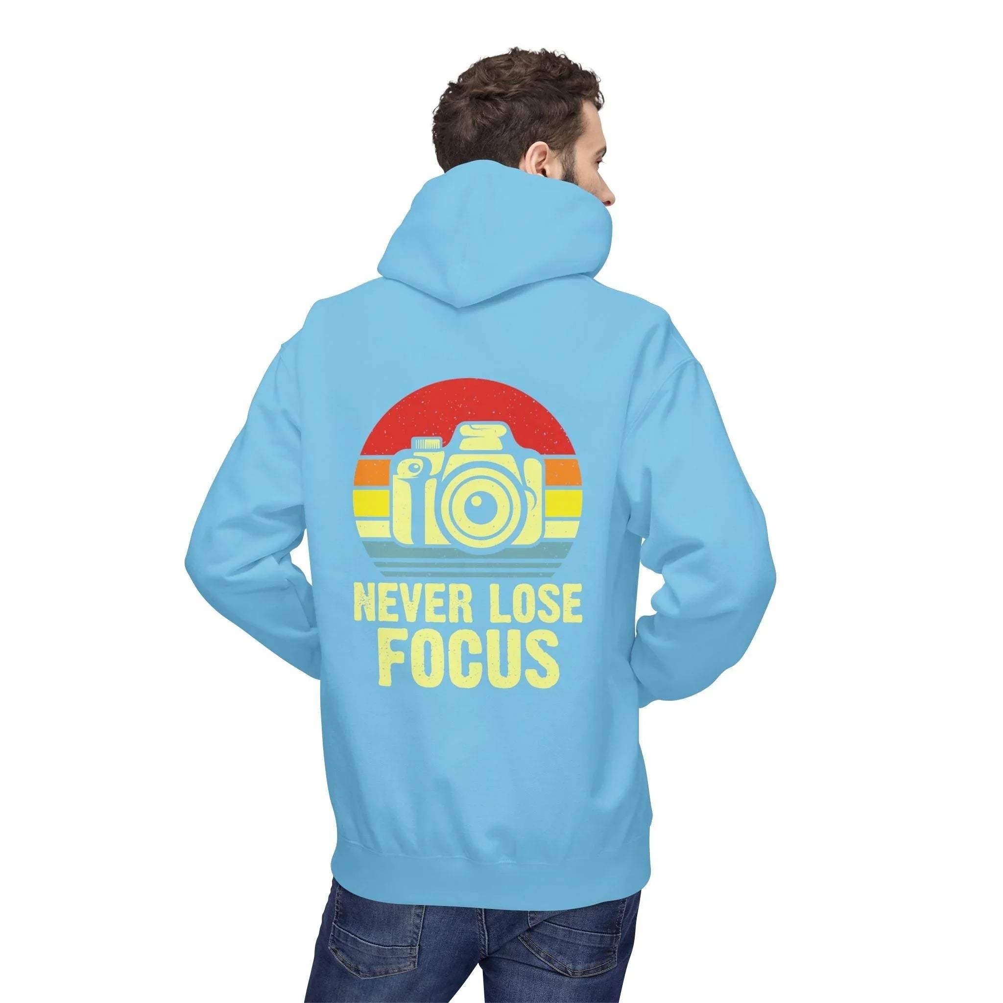 Ultimate Comfort Hoodie for Photographers: "Stay Focused" Fleece Design