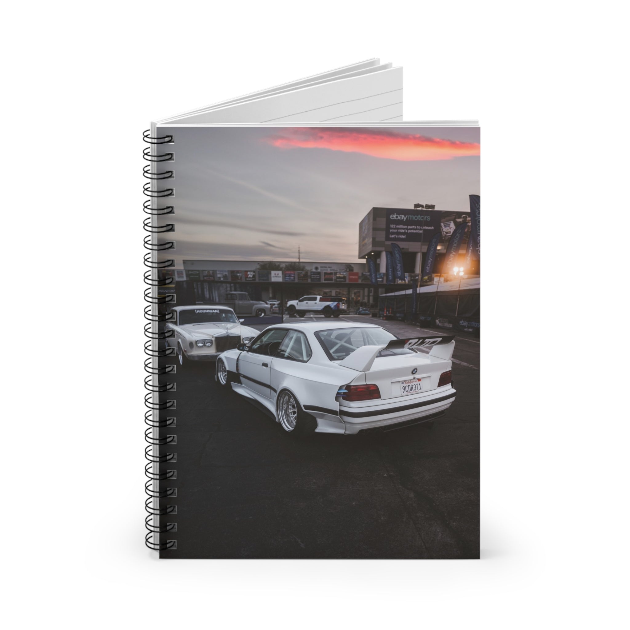 BMW E36 M3 Automotive Spiral Notebook #003 - Throttle Designs