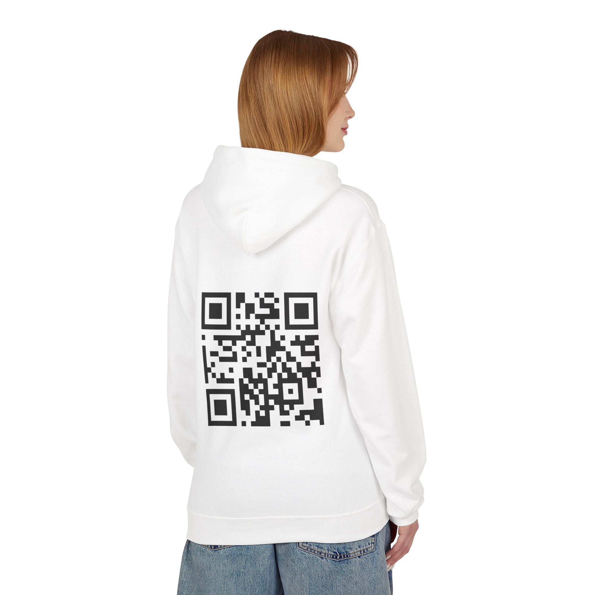 "Your Car Is Slow" QR Code Hoodie - Humor for Car Lovers & Bikers - Throttle Designs