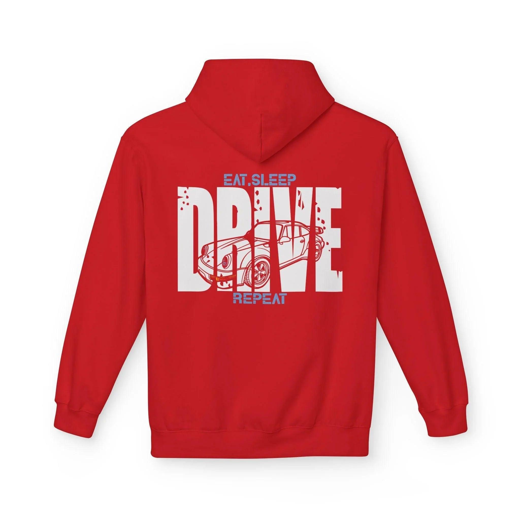 Classic Porsche 911 DRIVE Fleece Hoodie for Ultimate Comfort