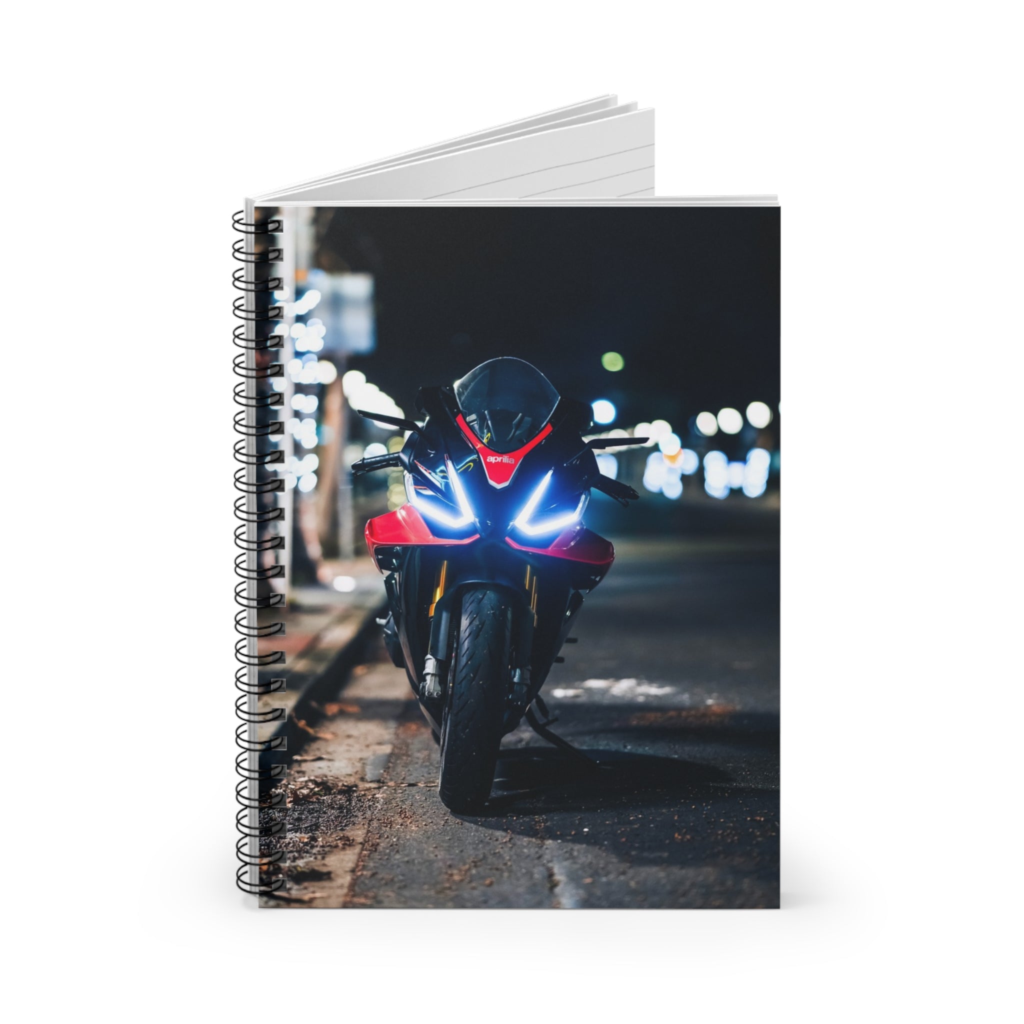 Aprilia RSV4 1100 Factory Motorcycle Spiral Notebook #015 - Throttle Designs