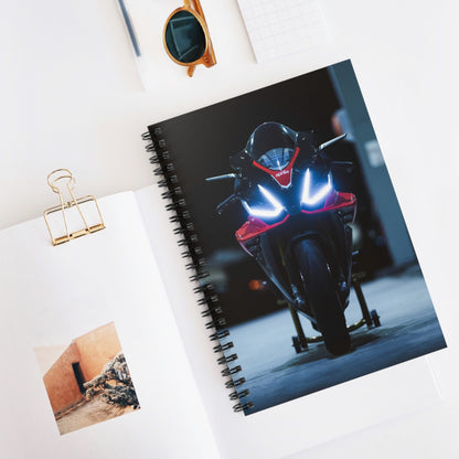 Aprilia RSV4 1100 Factory Motorcycle Spiral Notebook #001 - Throttle Designs