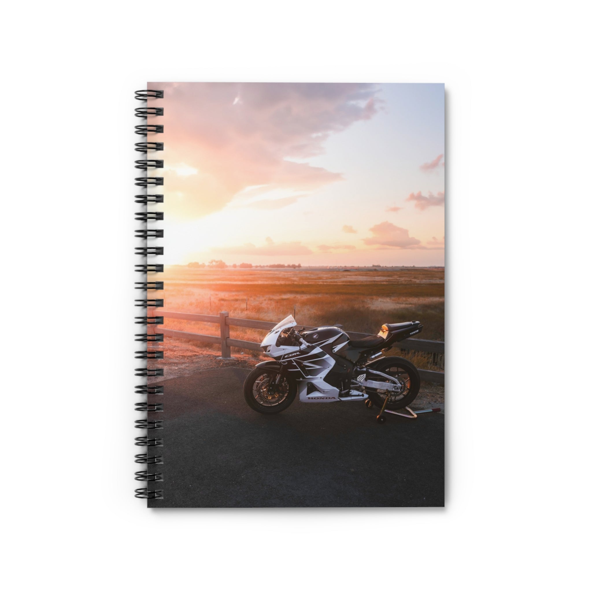 Honda CBR600RR Motorcycle Spiral Notebook #001 - Throttle Designs