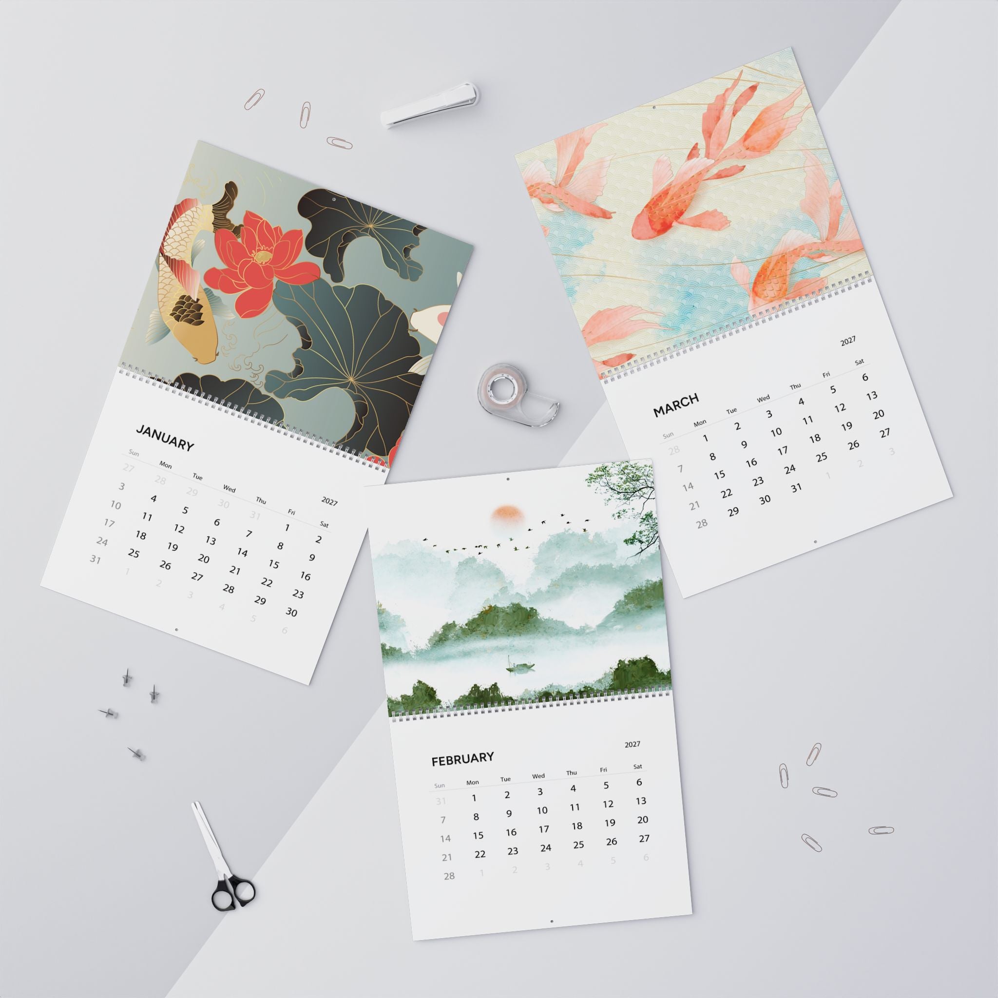 2027 Japanese Art Wall Calendar – Japan Inspired Artwork, Culture & Scenic Designs Collection
