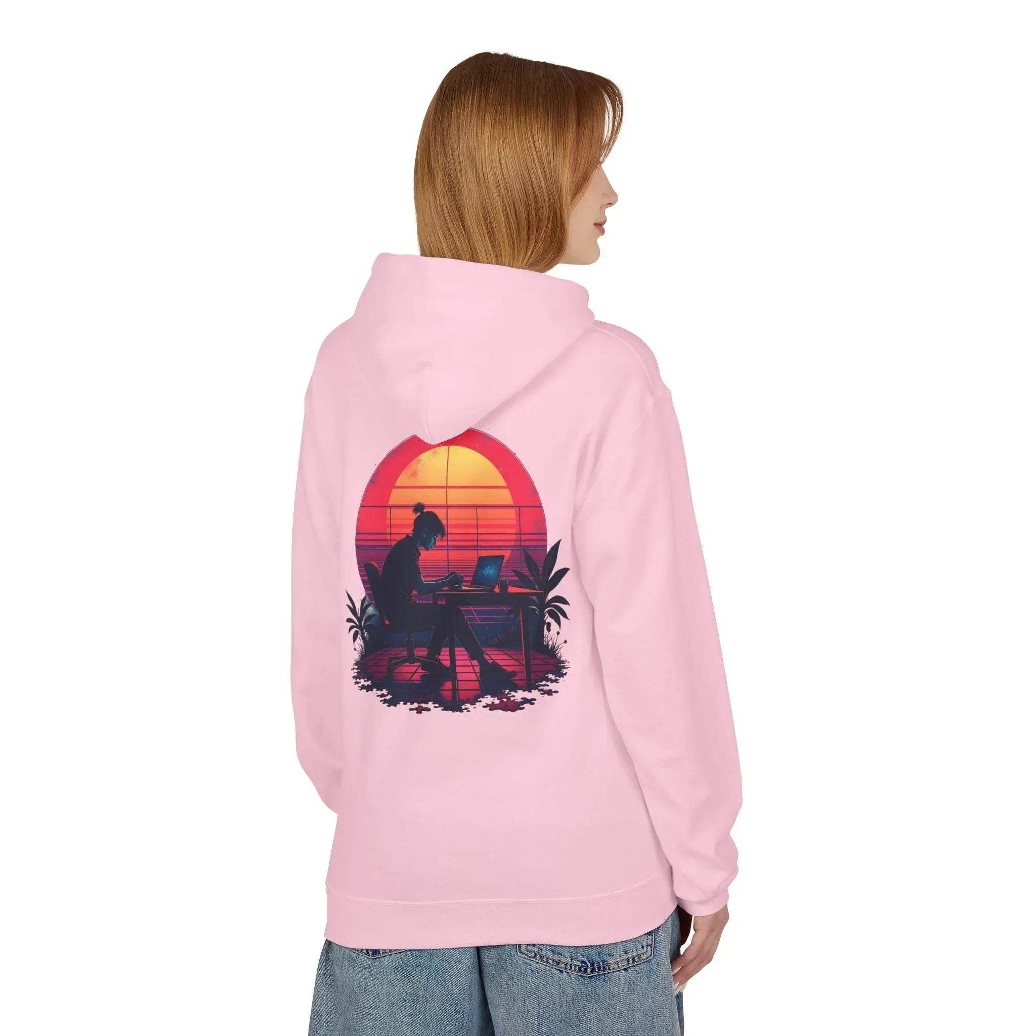 Ultimate Retro Programmer Fleece Hoodie for Comfort and Style