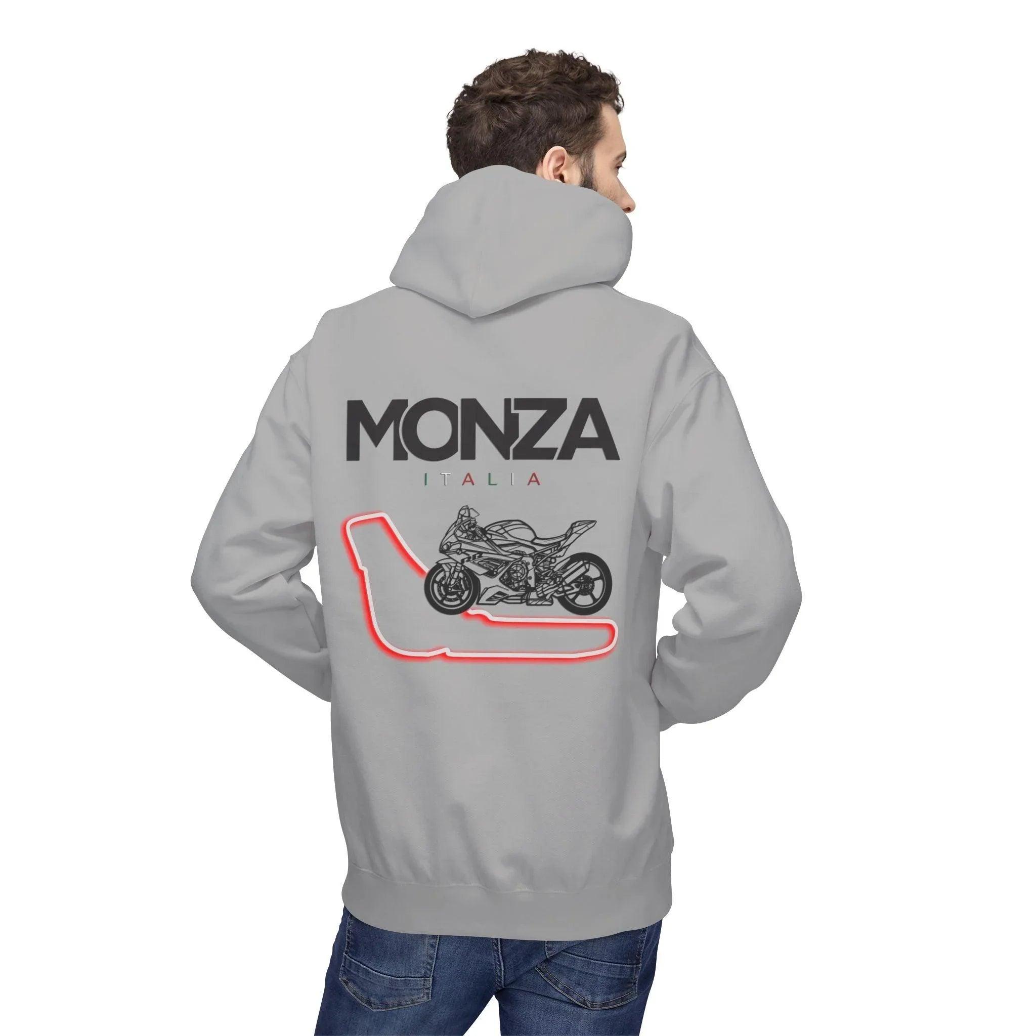 BMW Inspired S1000RR Monza Italia Fleece Hoodie Red Edition for Riders