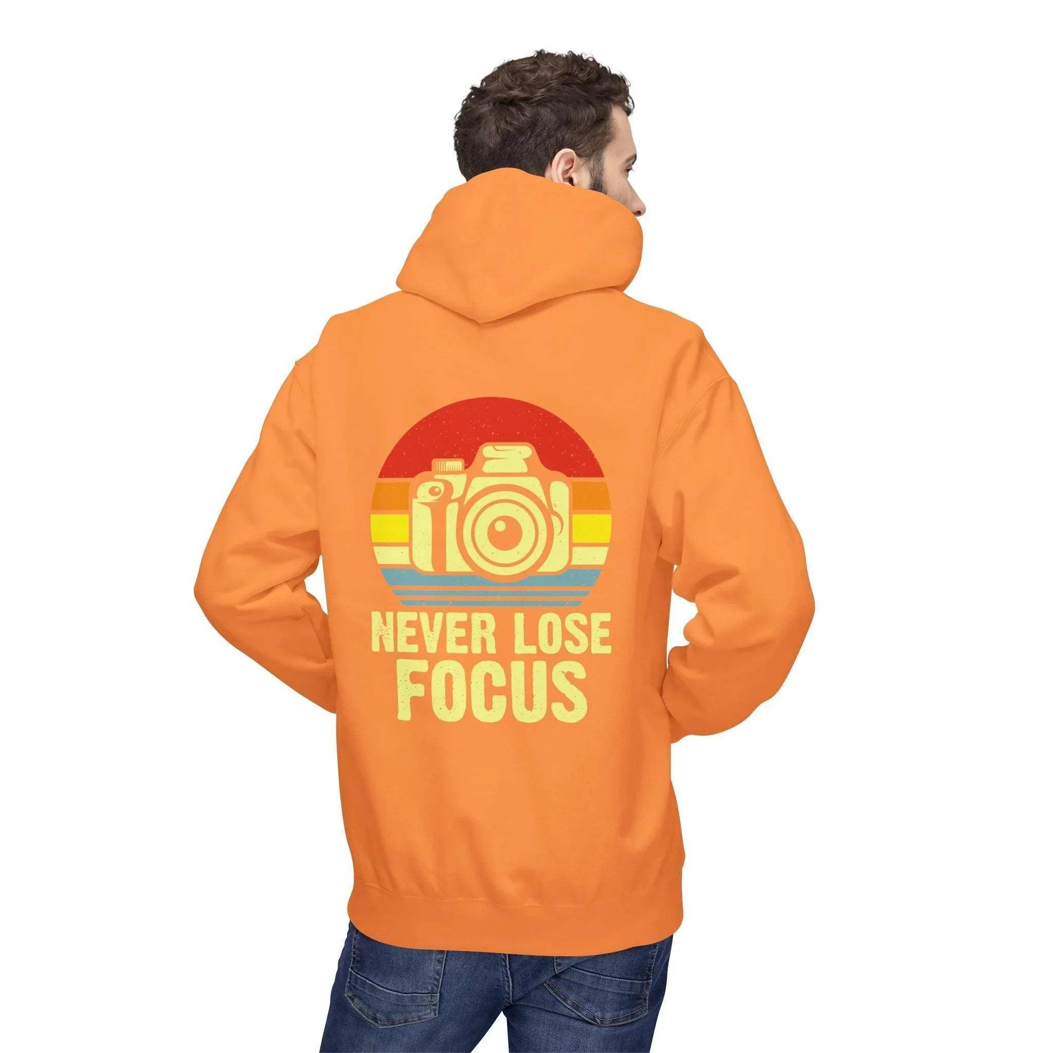 Ultimate Comfort Hoodie for Photographers: "Stay Focused" Fleece Design