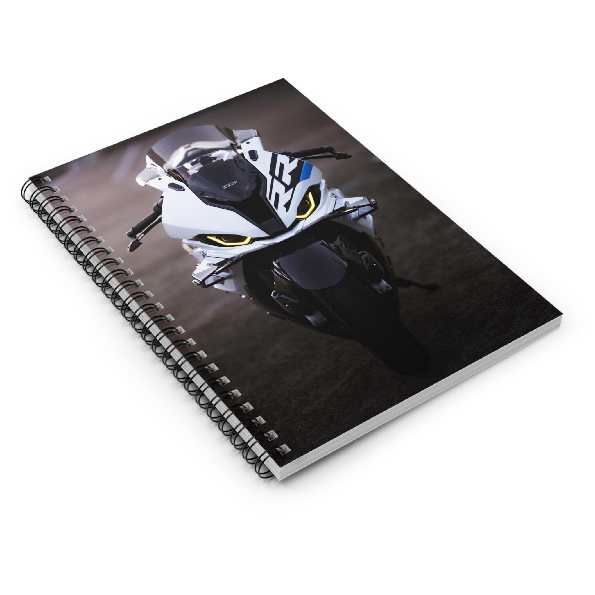 BMW S1000RR Drag Spec Motorcycle Spiral Notebook #017 - Throttle Designs